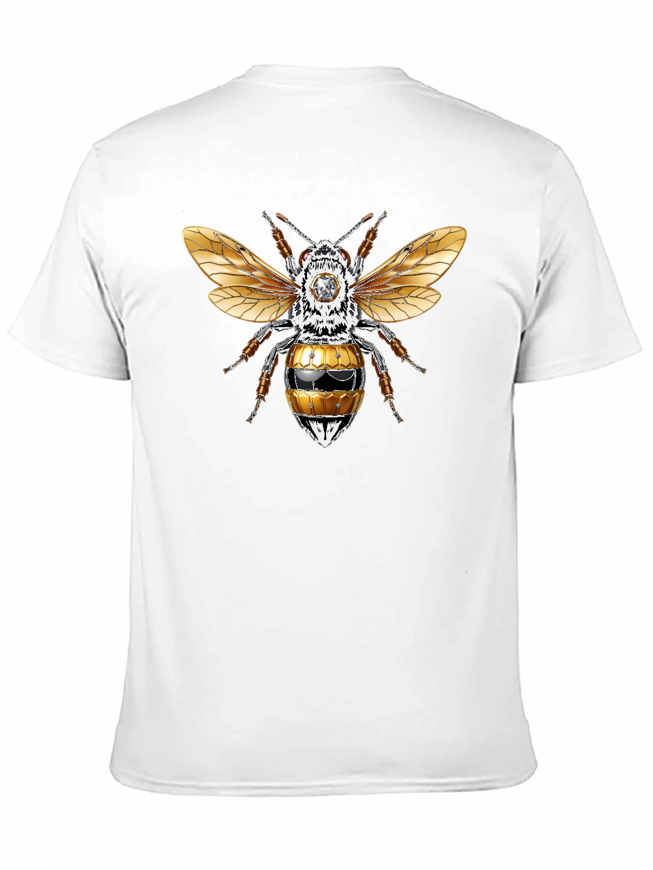 Graphic Tee - Honey Bee Design Black T-Shirt