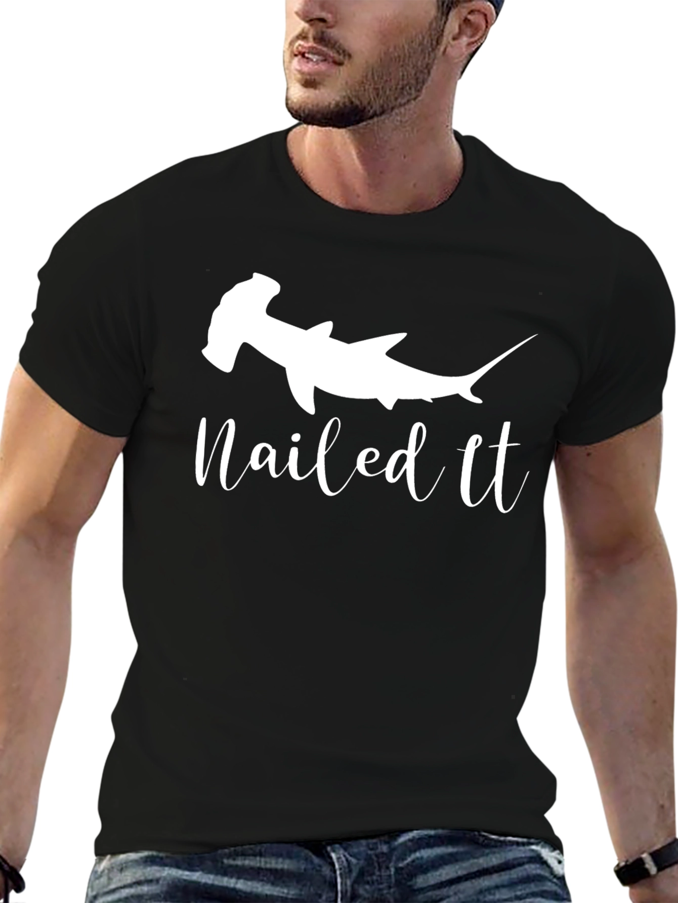 Hammerhead Shark Nailed It T-Shirt