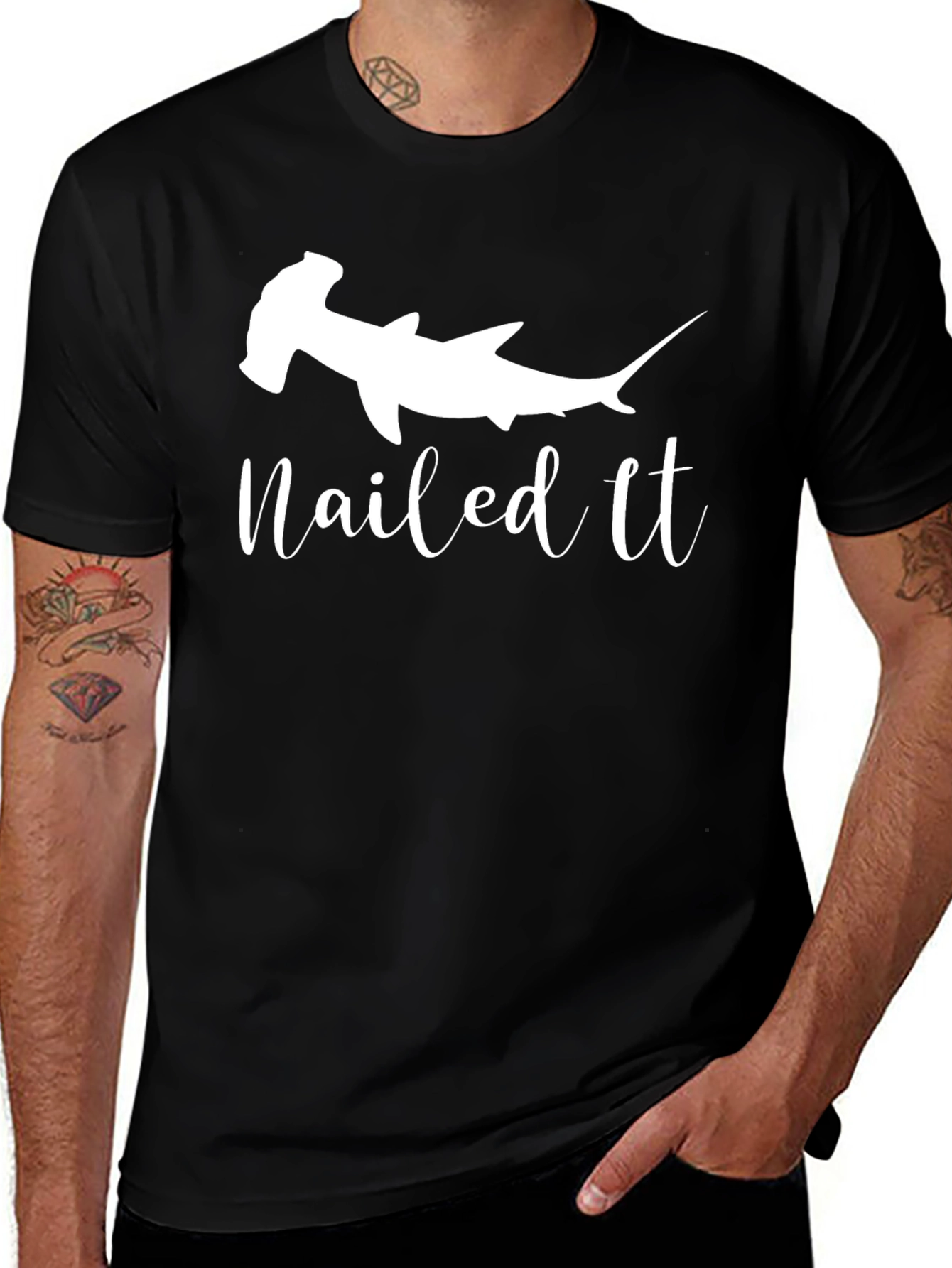 Hammerhead Shark Nailed It T-Shirt