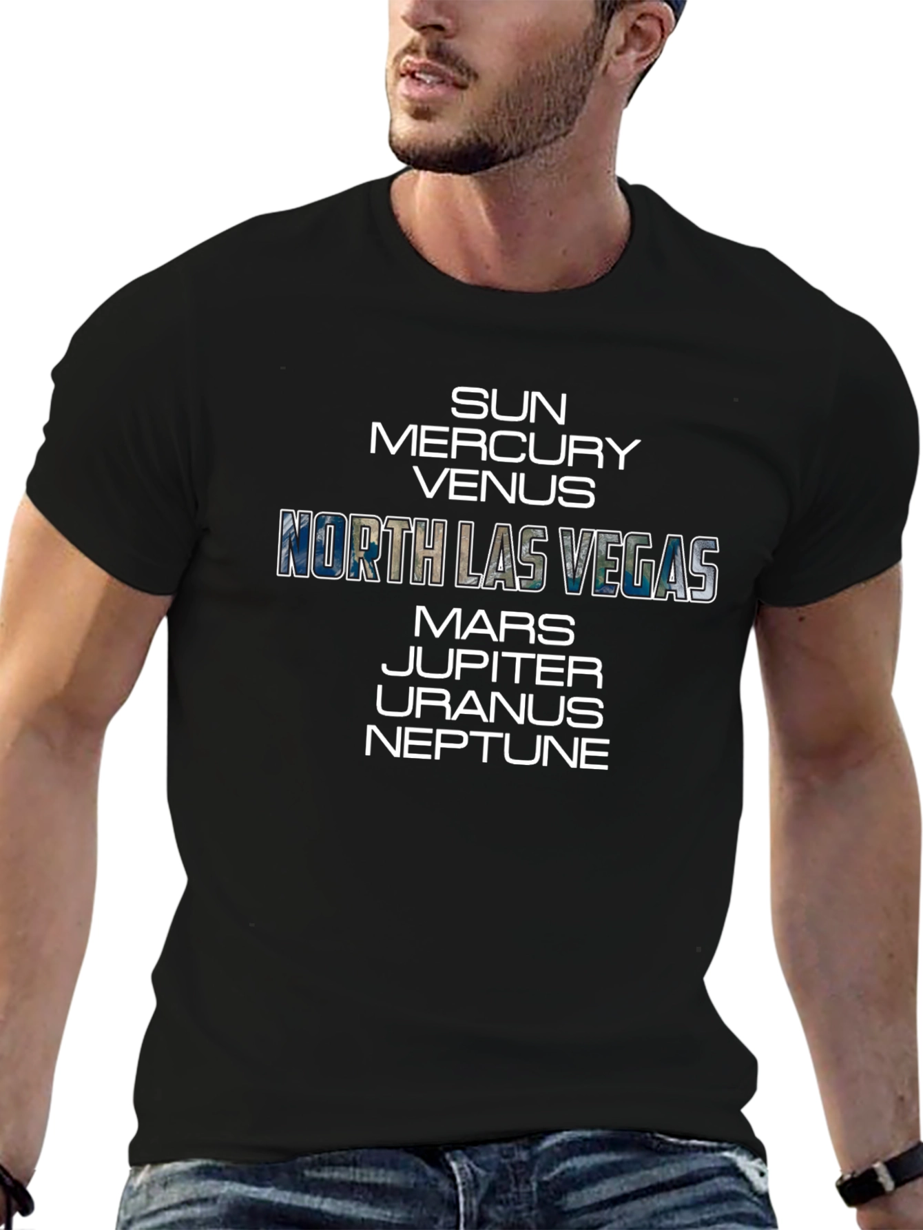 North Las Vegas Planets Graphic T-Shirt