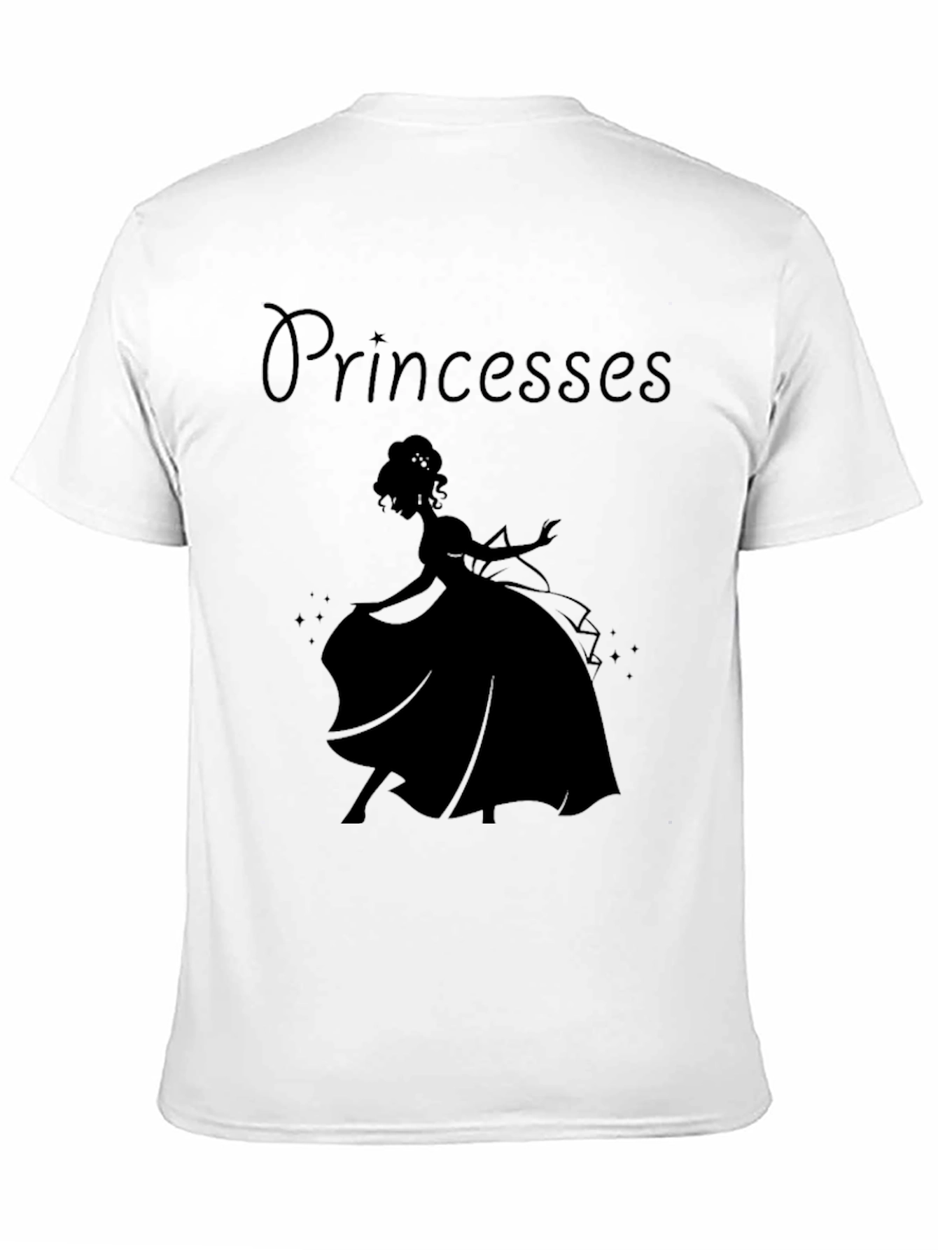 Princesses Silhouette Black T-Shirt