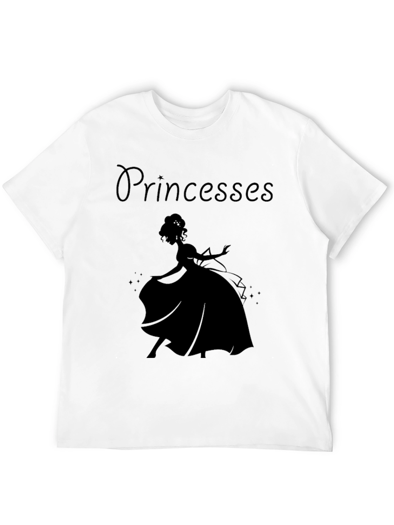 Princesses Silhouette Black T-Shirt
