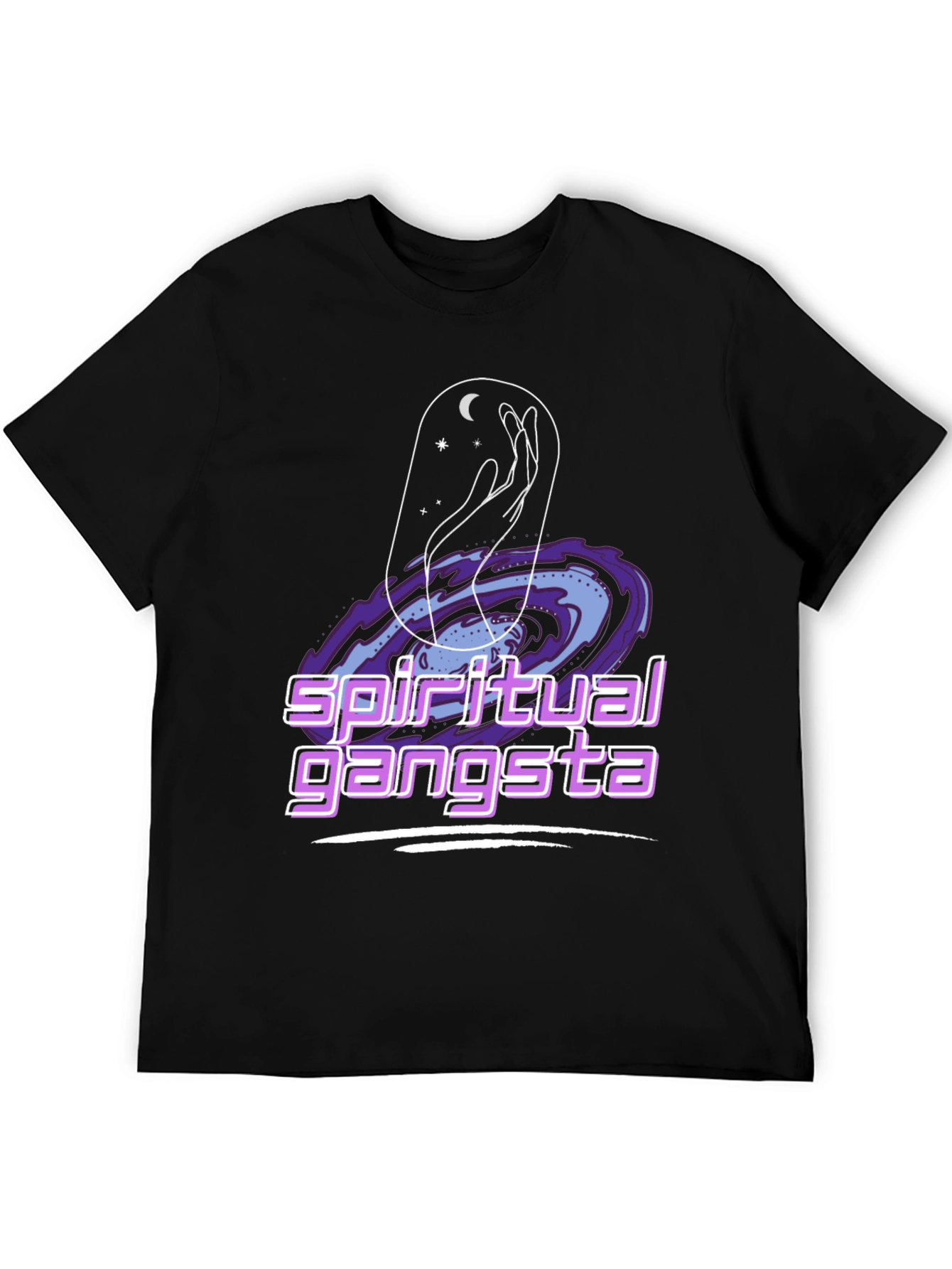 Spiritual Gangsta Graphic Tee - Cosmic Design