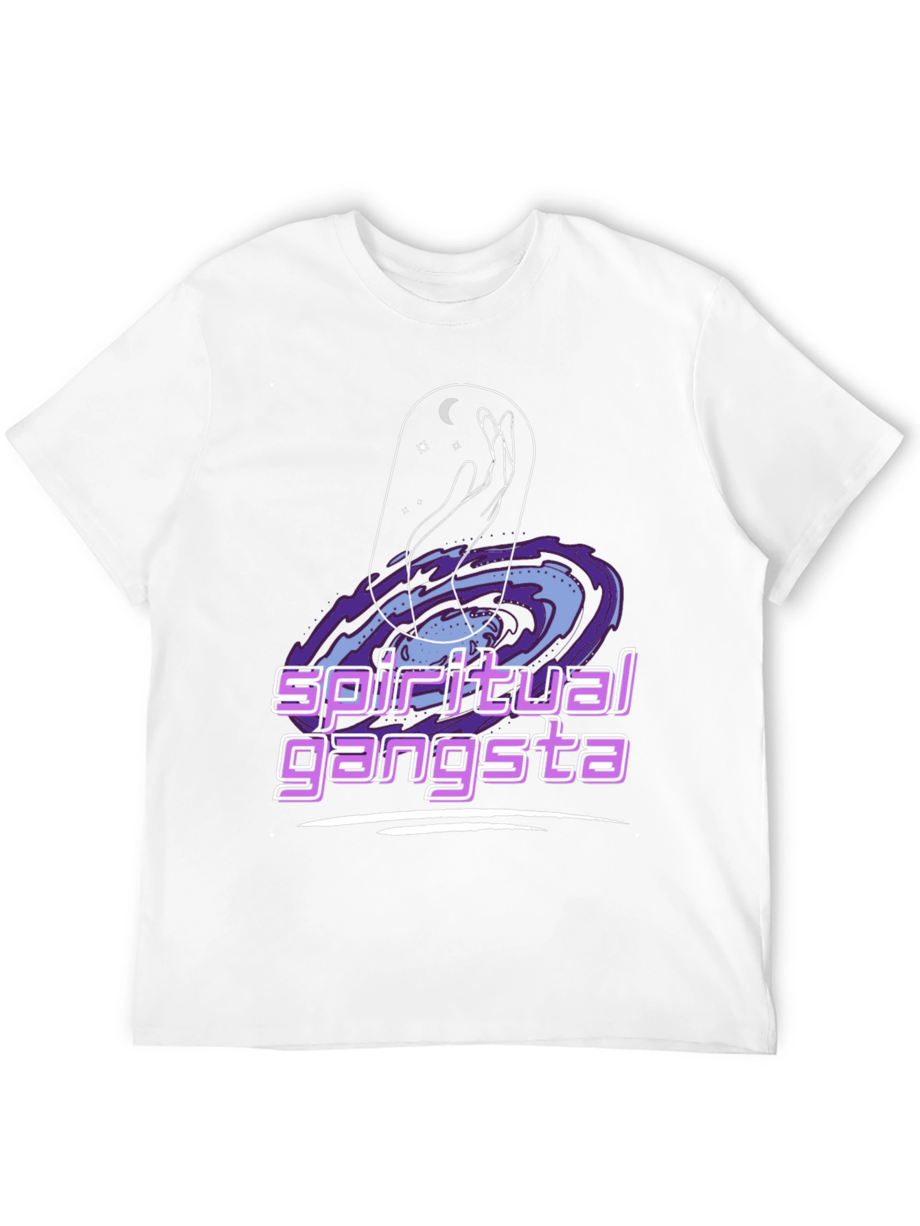 Spiritual Gangsta Graphic Tee - Cosmic Design