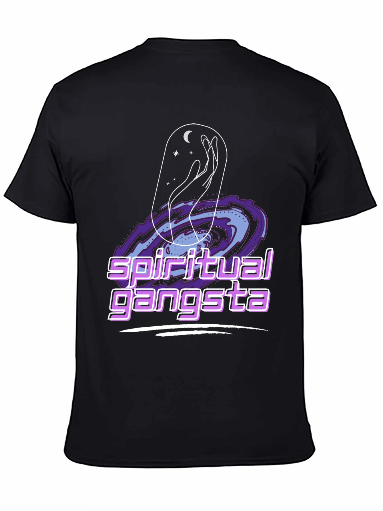 Spiritual Gangsta Graphic Tee - Cosmic Design