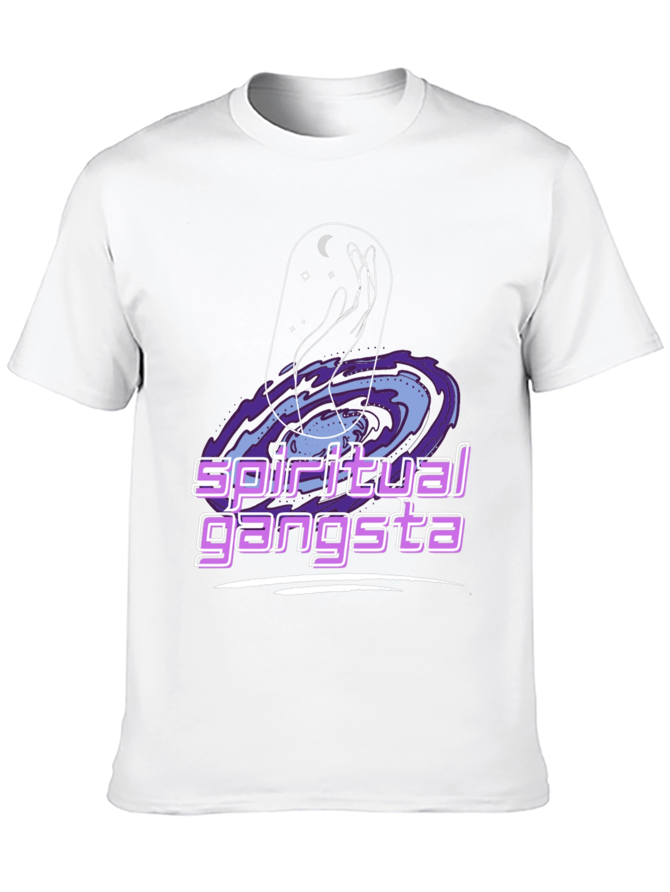 Spiritual Gangsta Graphic Tee - Cosmic Design