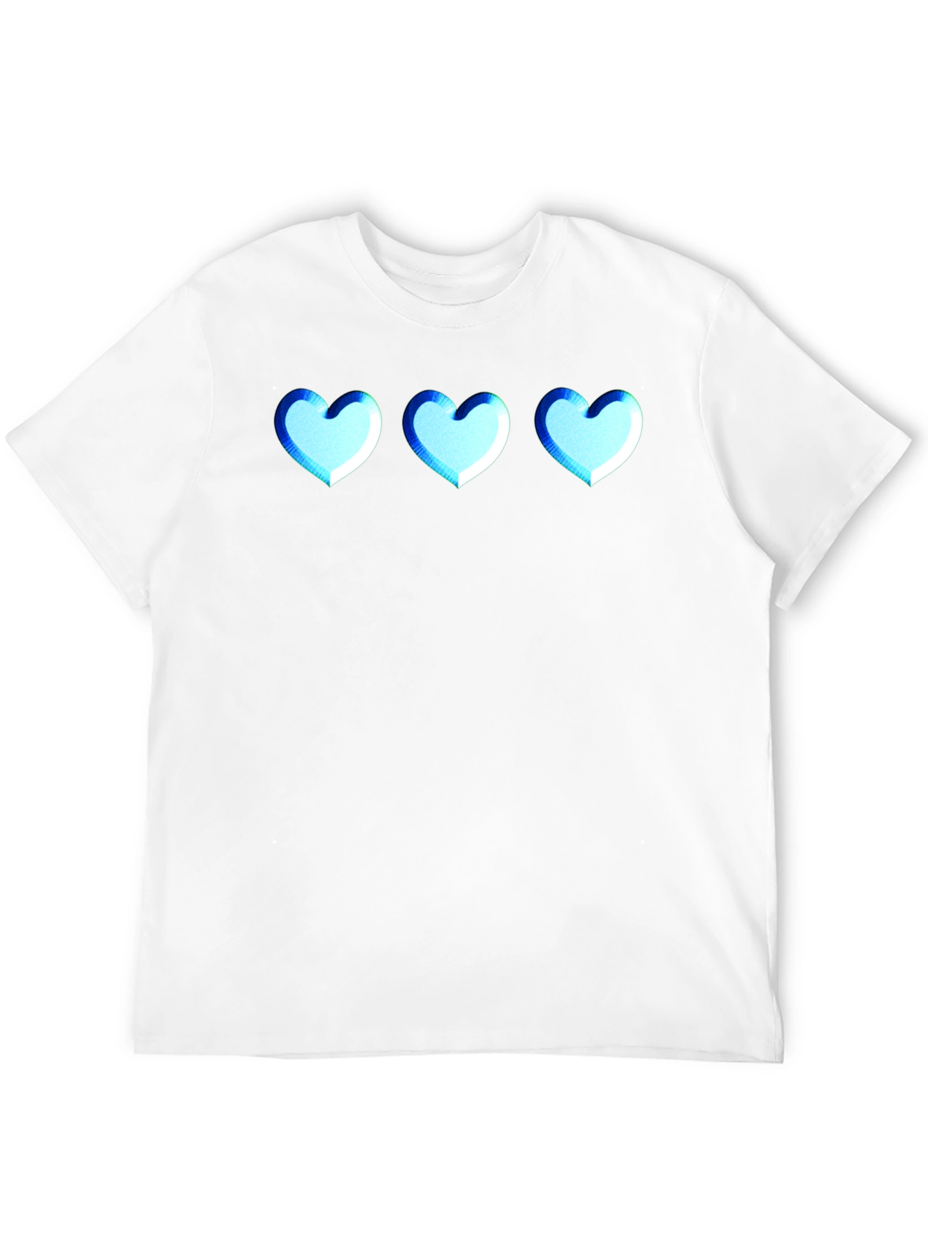 Black T-Shirt with Heart Design