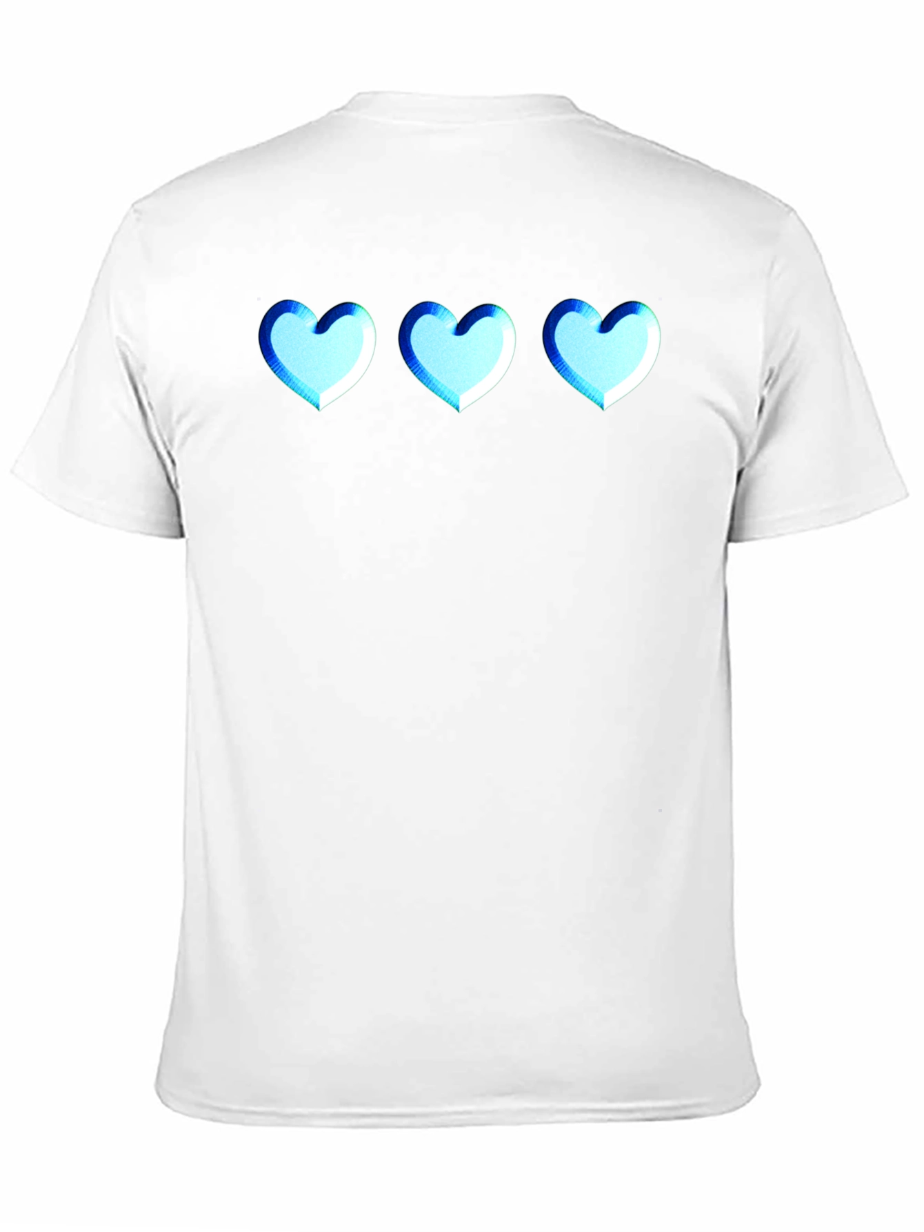 Black T-Shirt with Heart Design