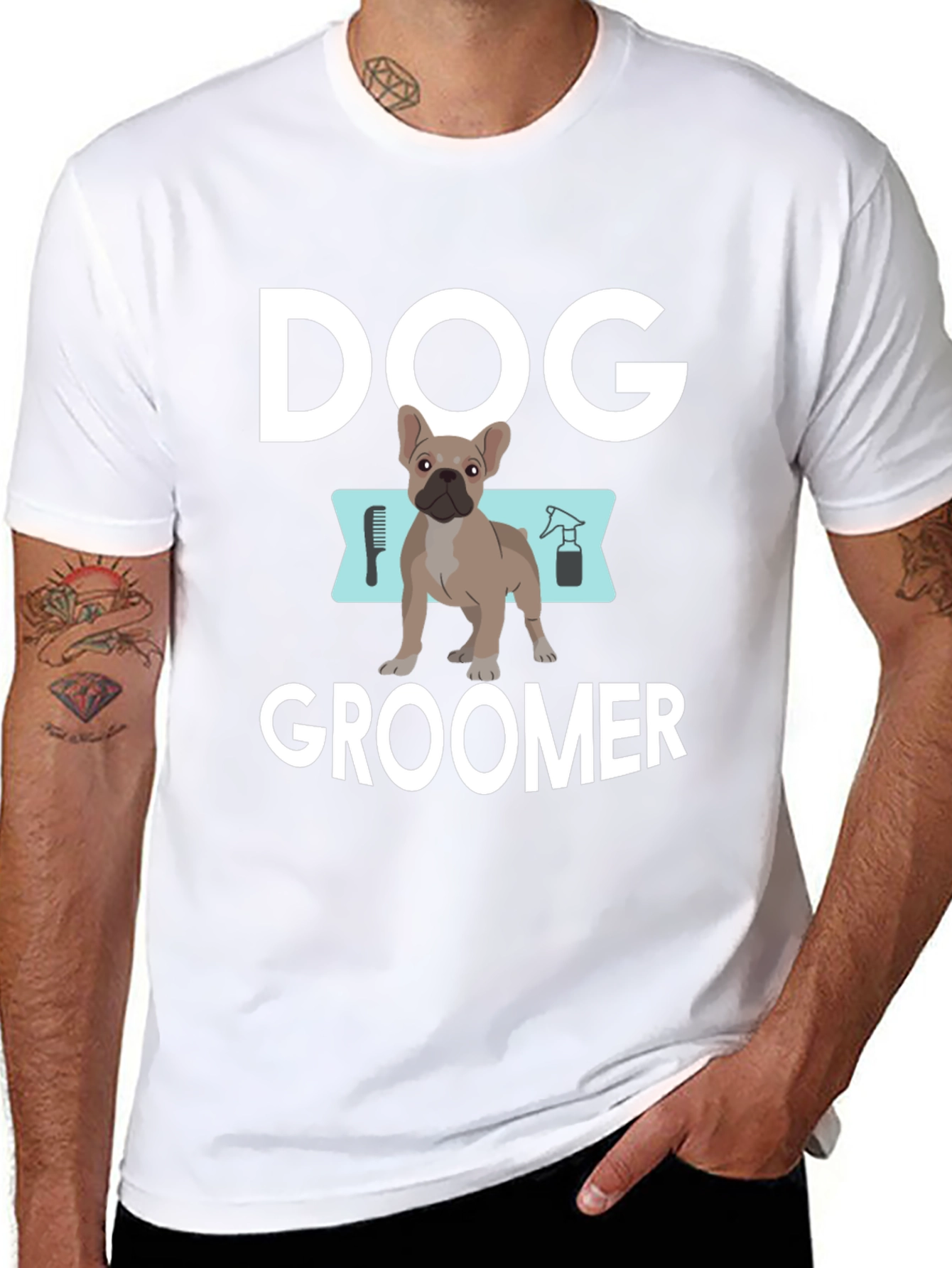 Dog Groomer T-Shirt - Unisex Black Cotton Tee