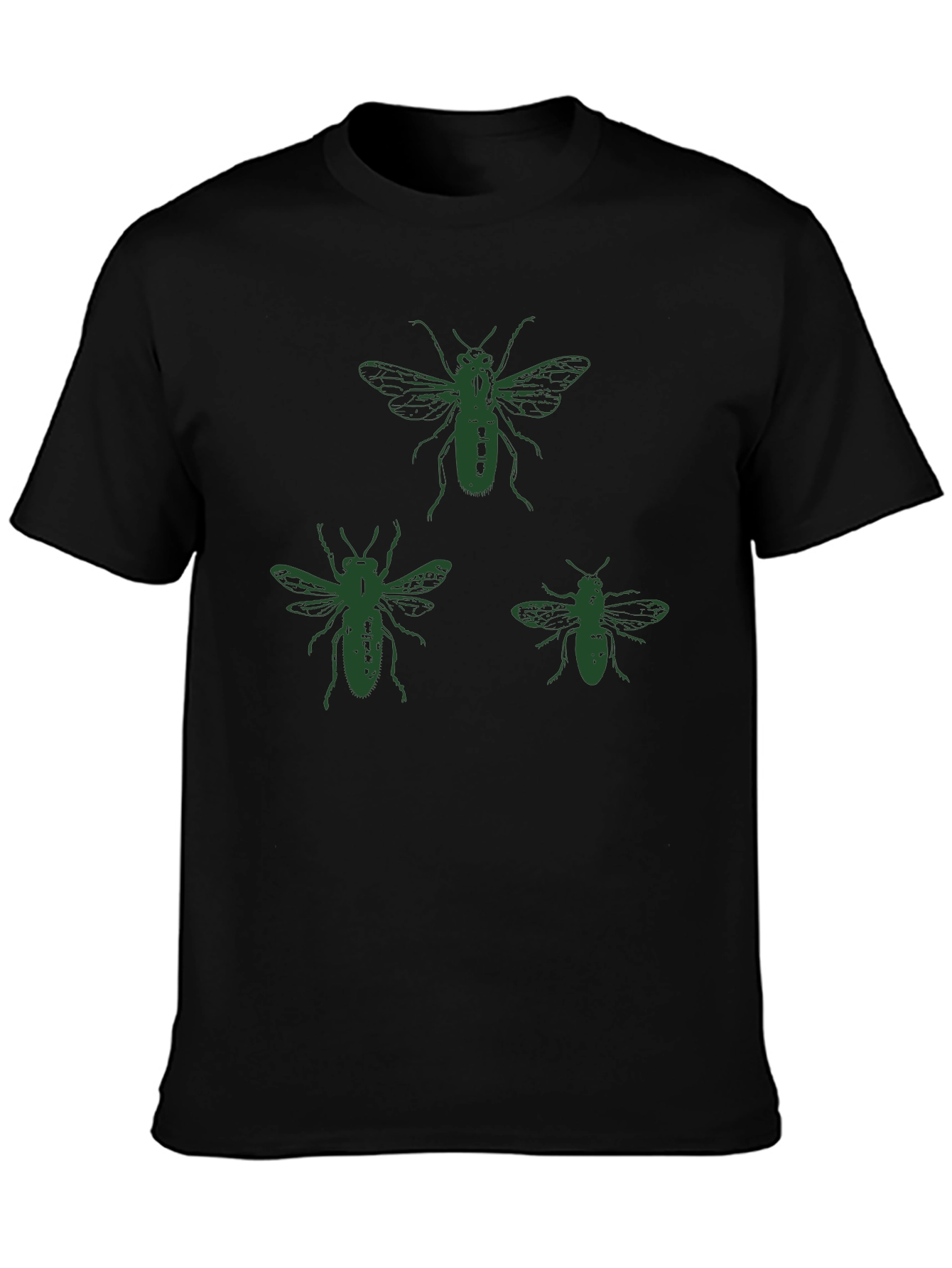 Bee Graphic T-Shirt - Black Cotton Tee