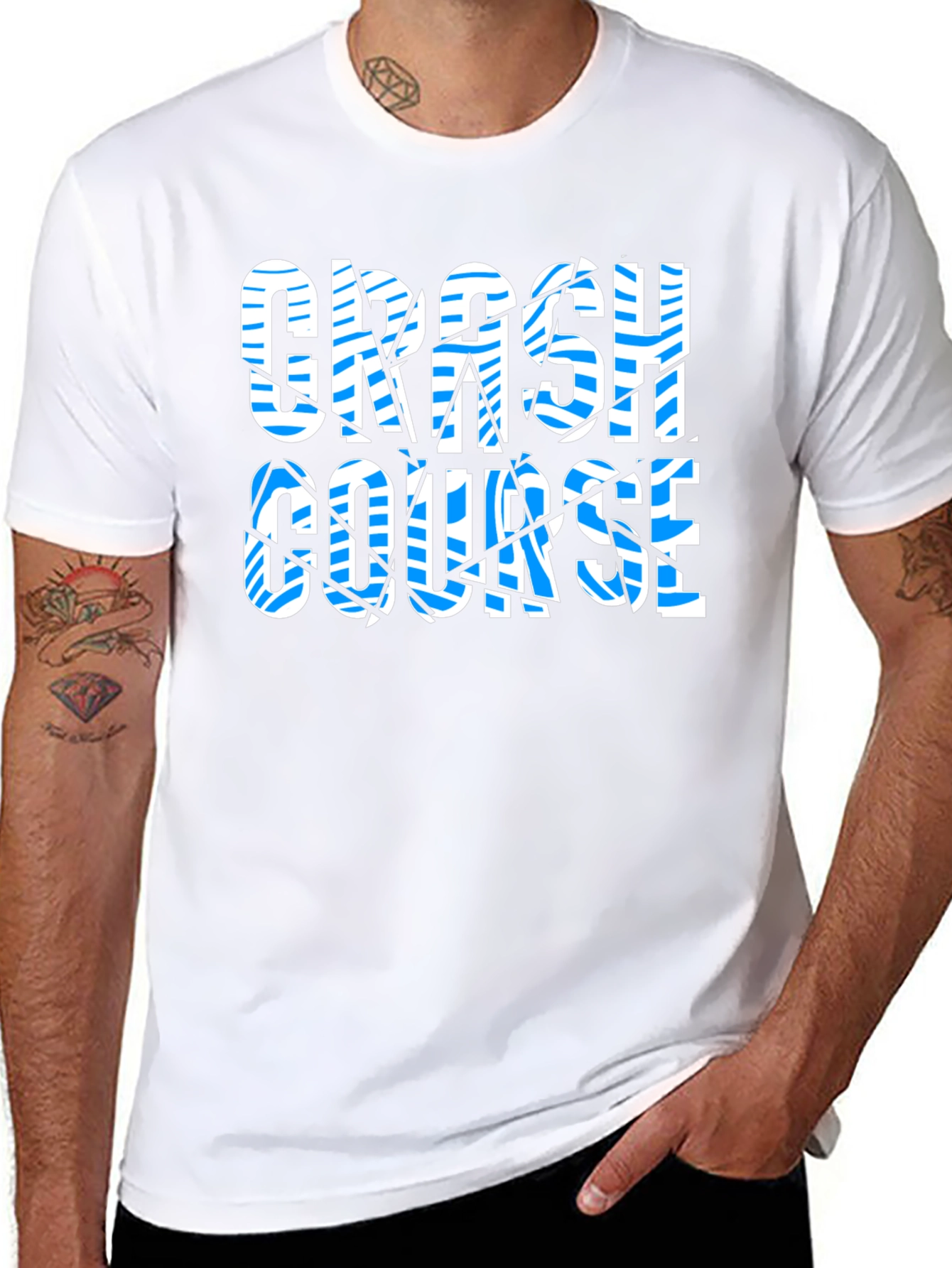 Crash Course Graphic Print Black T-Shirt