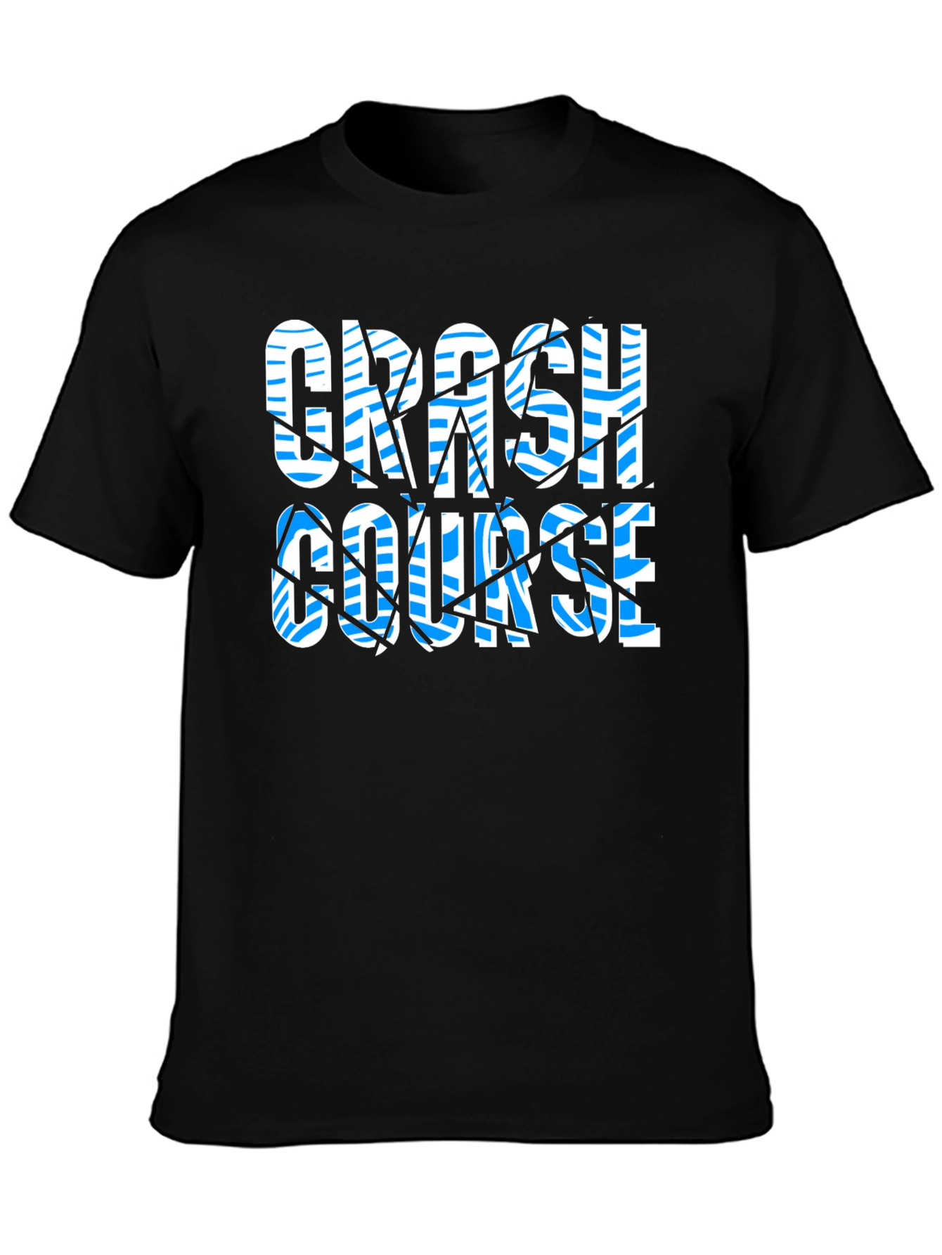 Crash Course Graphic Print Black T-Shirt