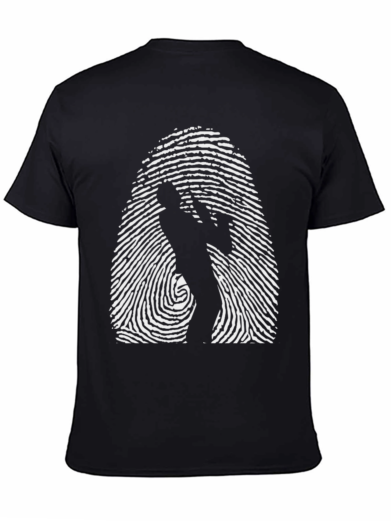 Fingerprint Saxophone T-Shirt - Unique Music Tee
