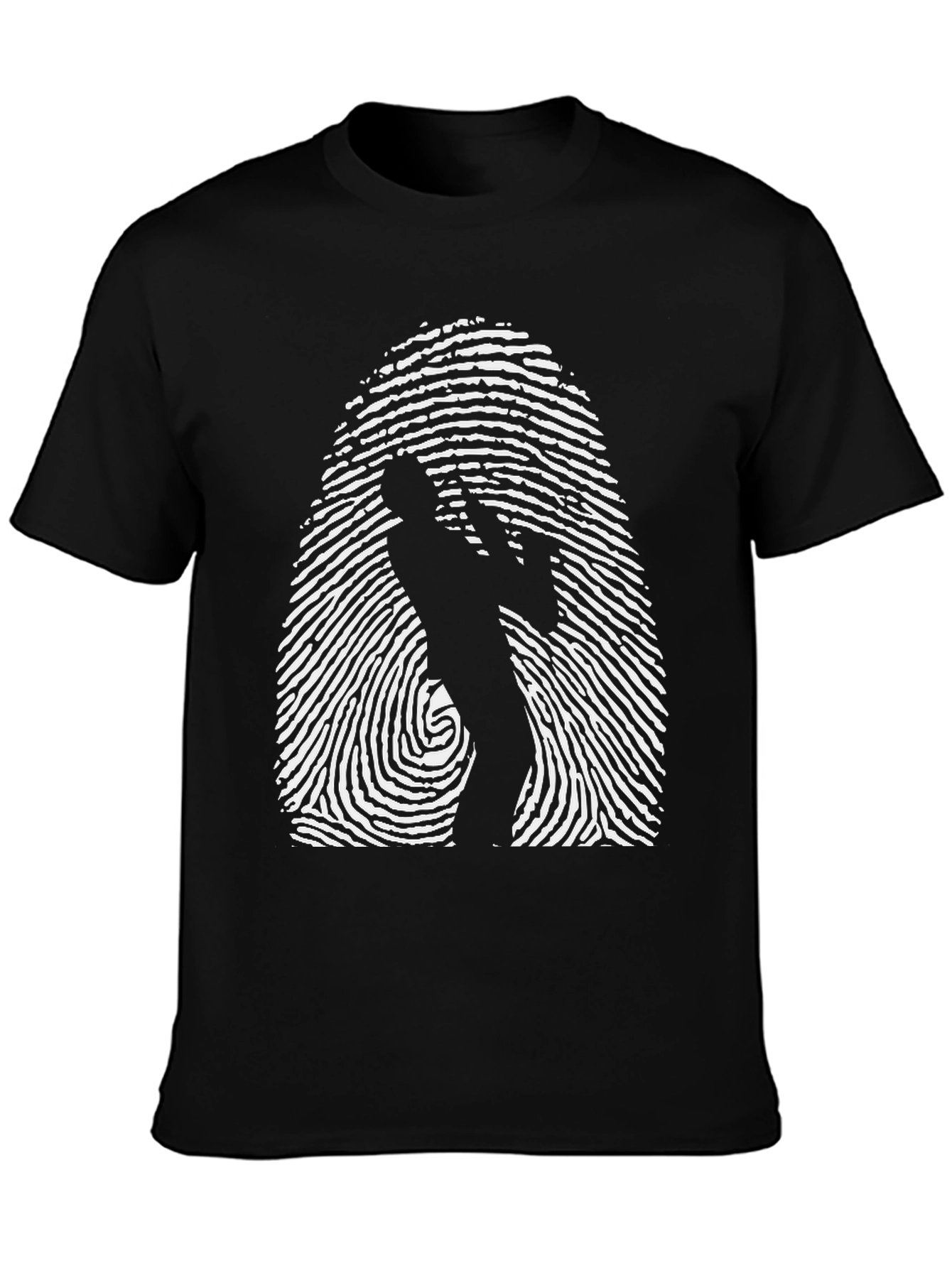 Fingerprint Saxophone T-Shirt - Unique Music Tee