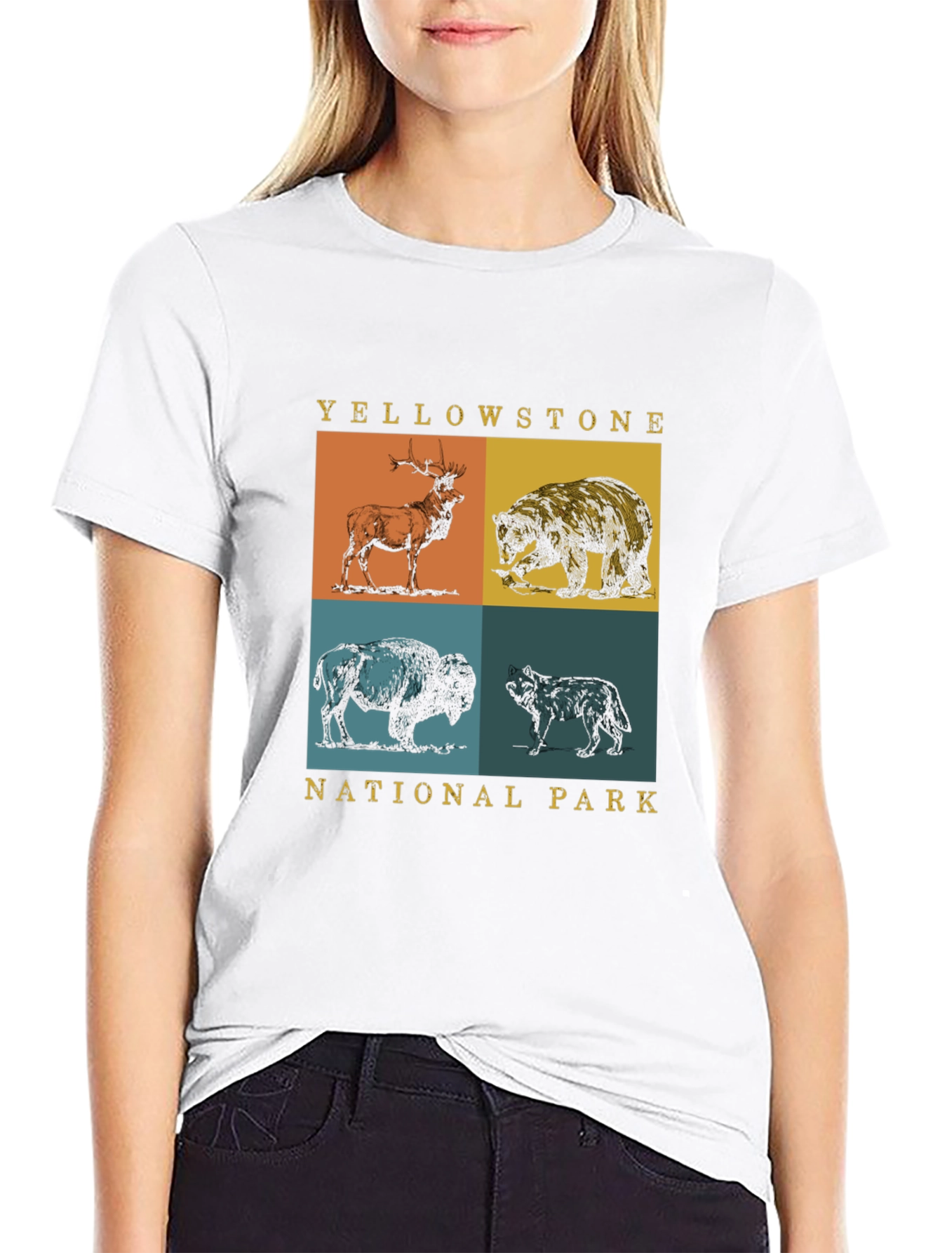 Yellowstone National Park Animals Graphic Tee