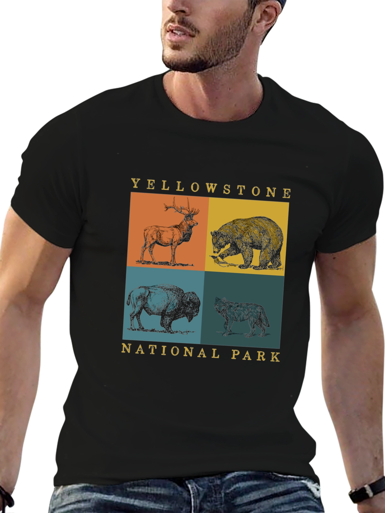 Yellowstone National Park Animals Graphic Tee