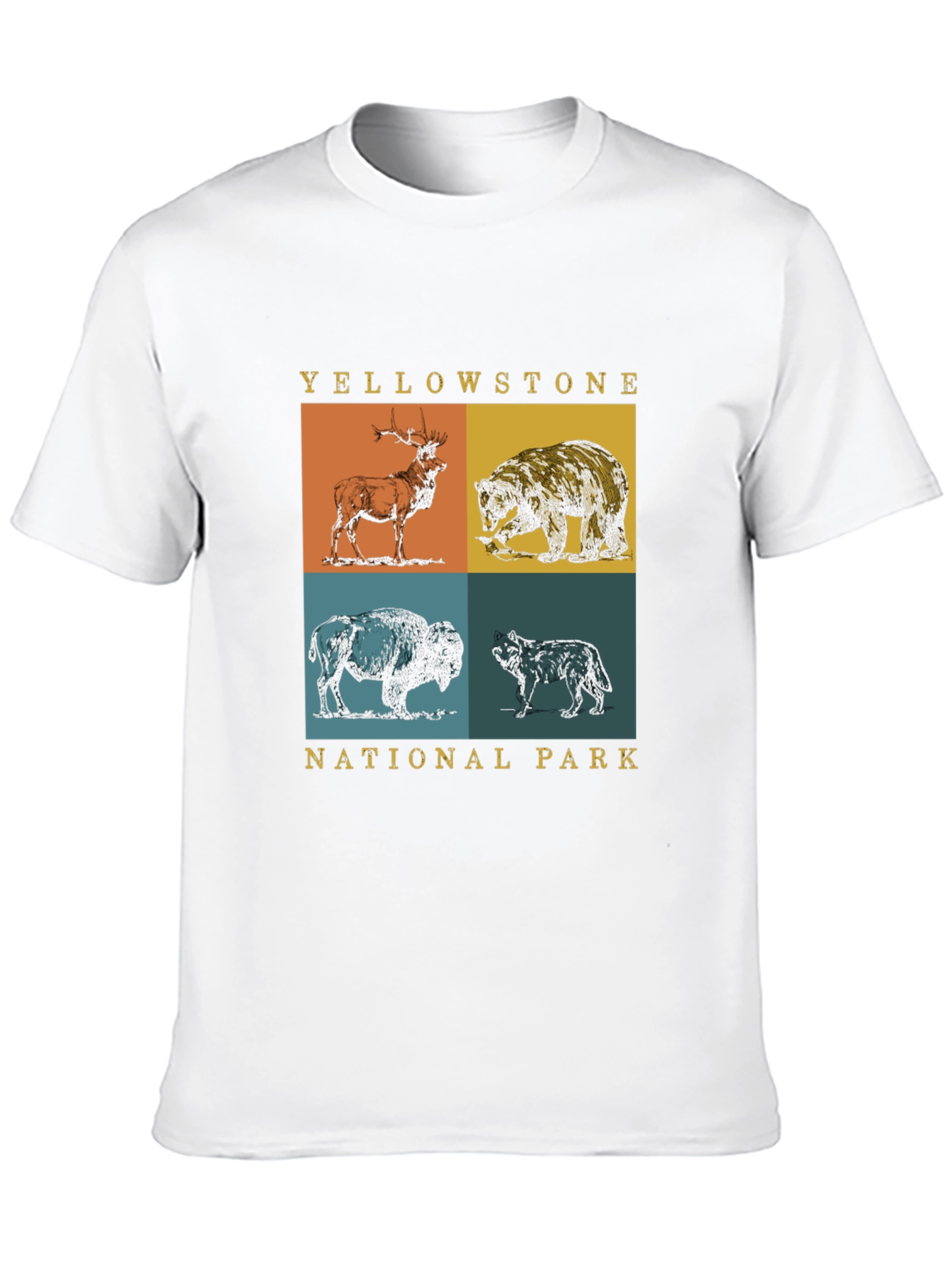 Yellowstone National Park Animals Graphic Tee