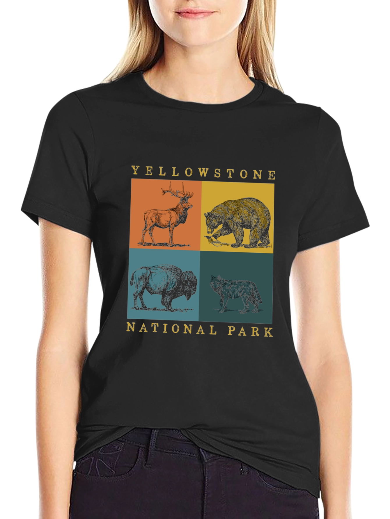 Yellowstone National Park Animals Graphic Tee