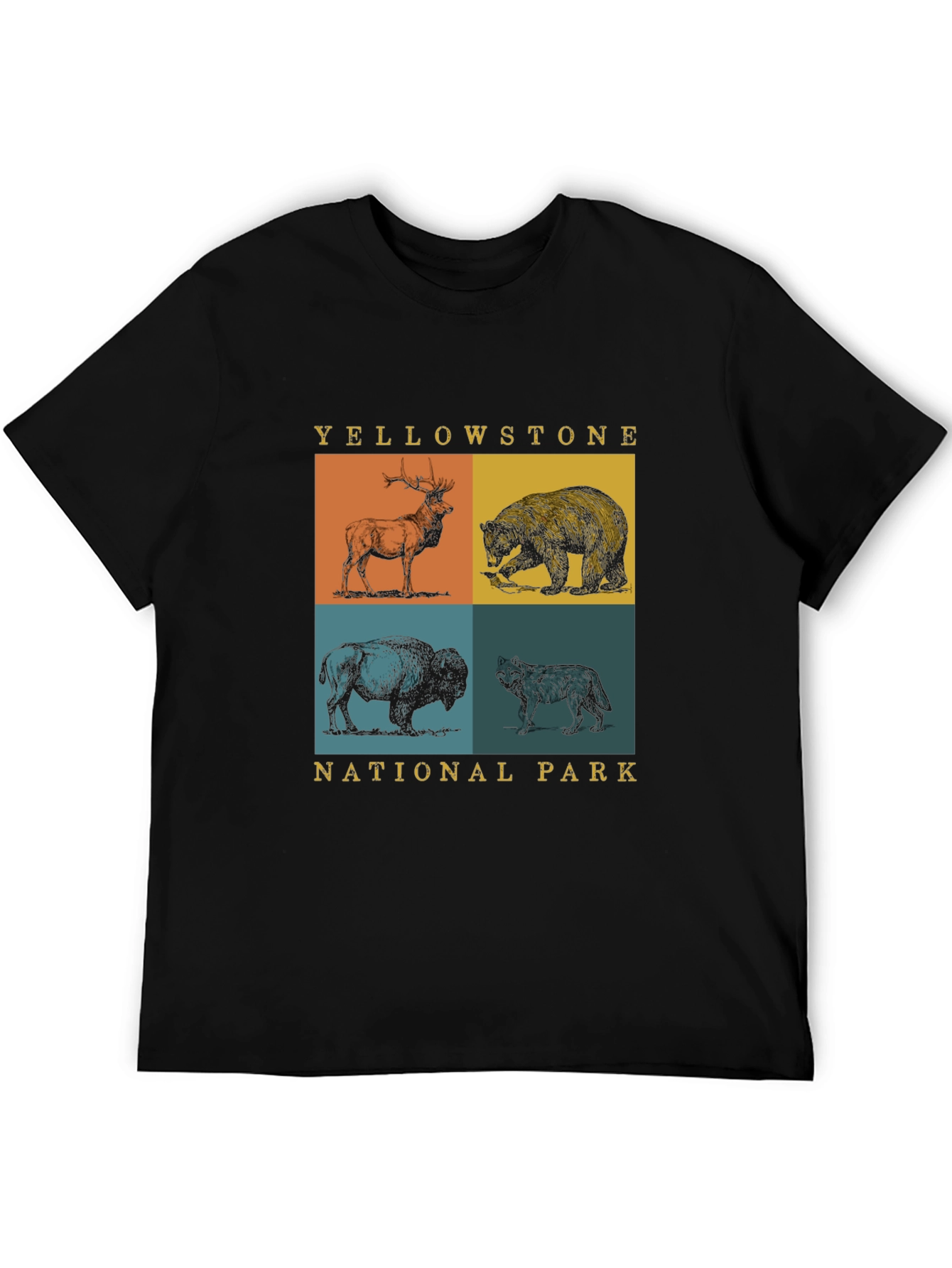 Yellowstone National Park Animals Graphic Tee
