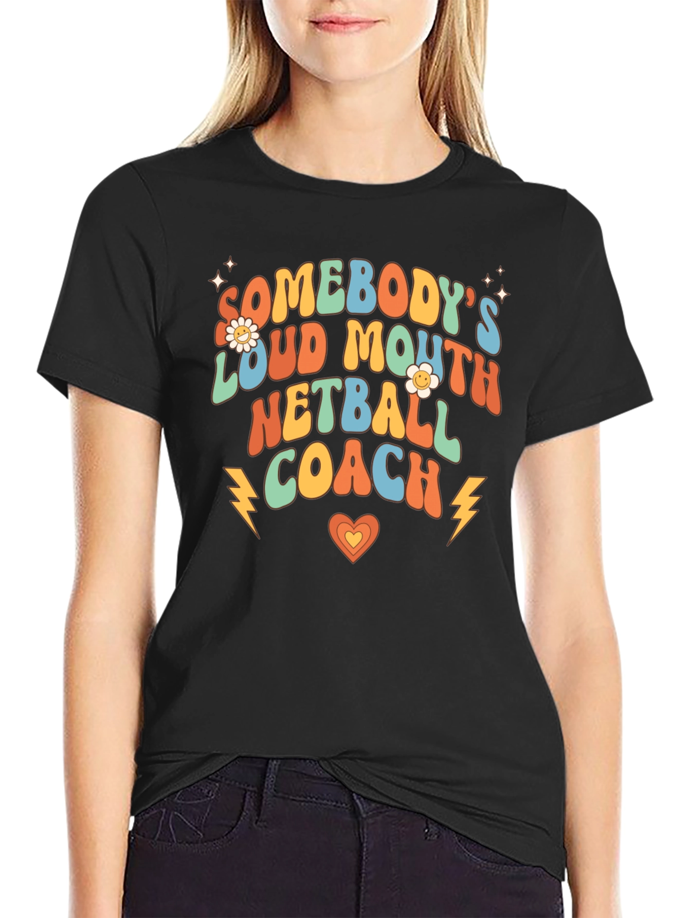 Loud Mouth Netball Coach Graphic Tee