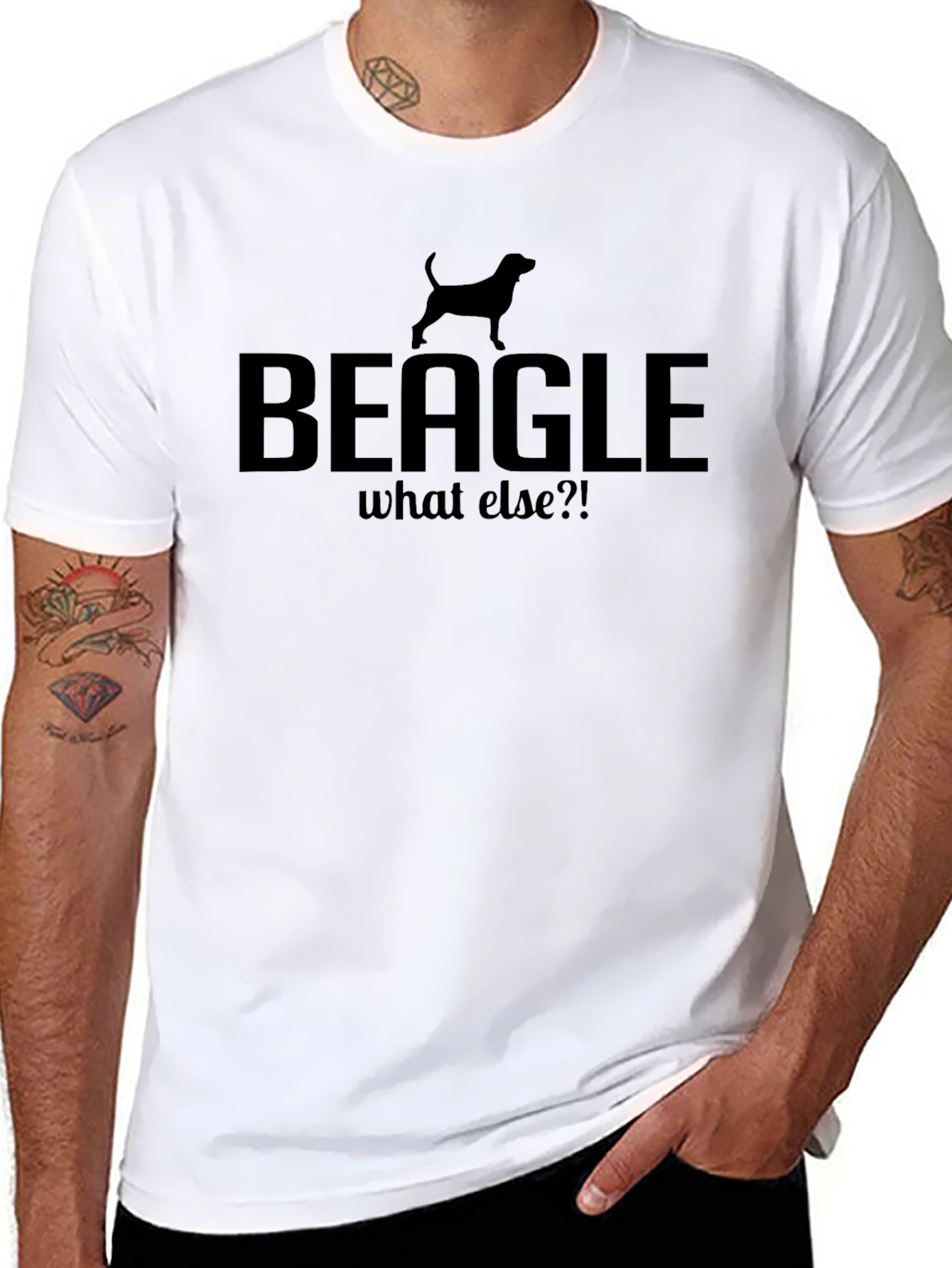Beagle What Else?! Dog Silhouette Graphic T-Shirt