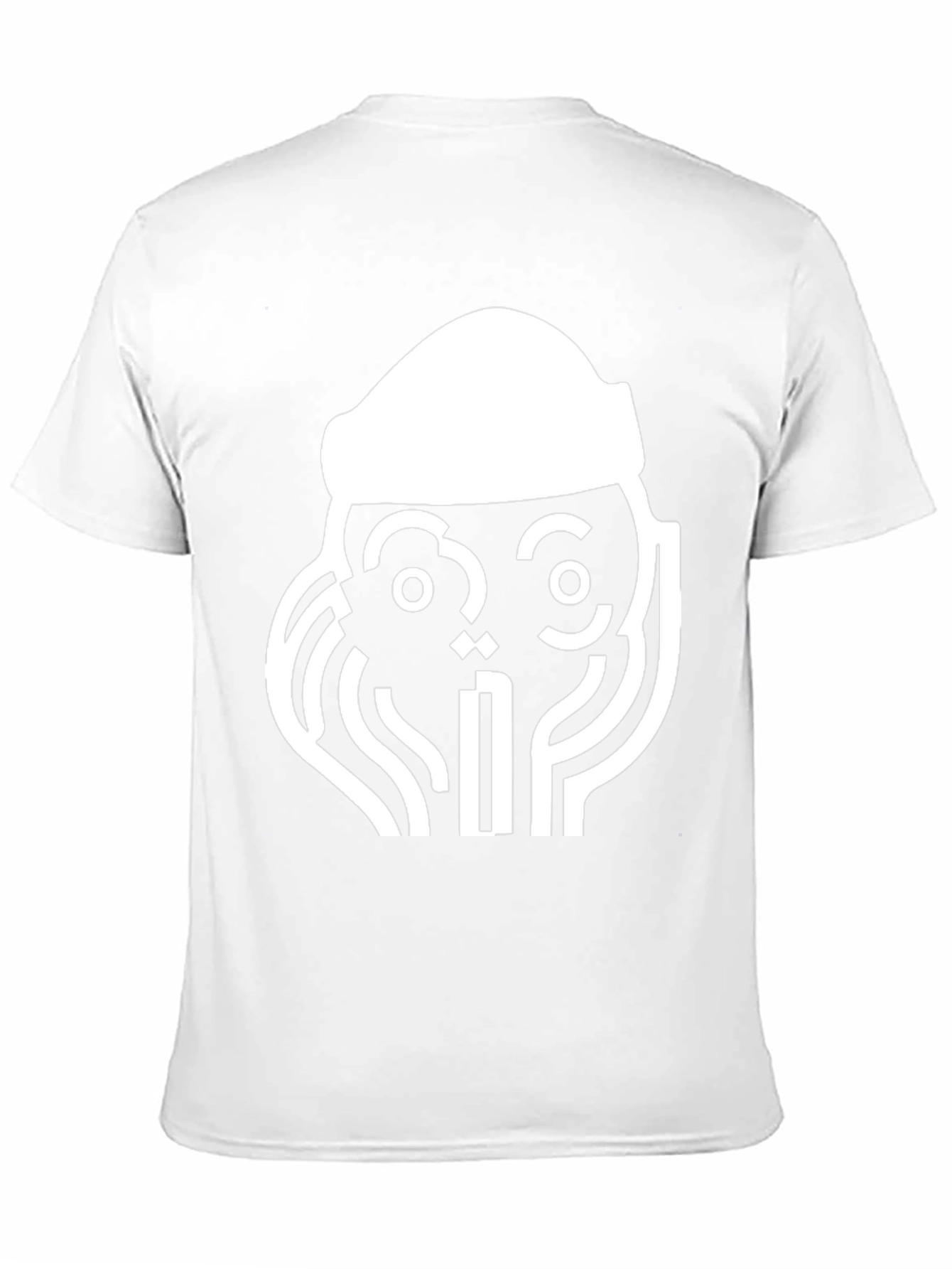 Abstract Graphic Print Tee - Black