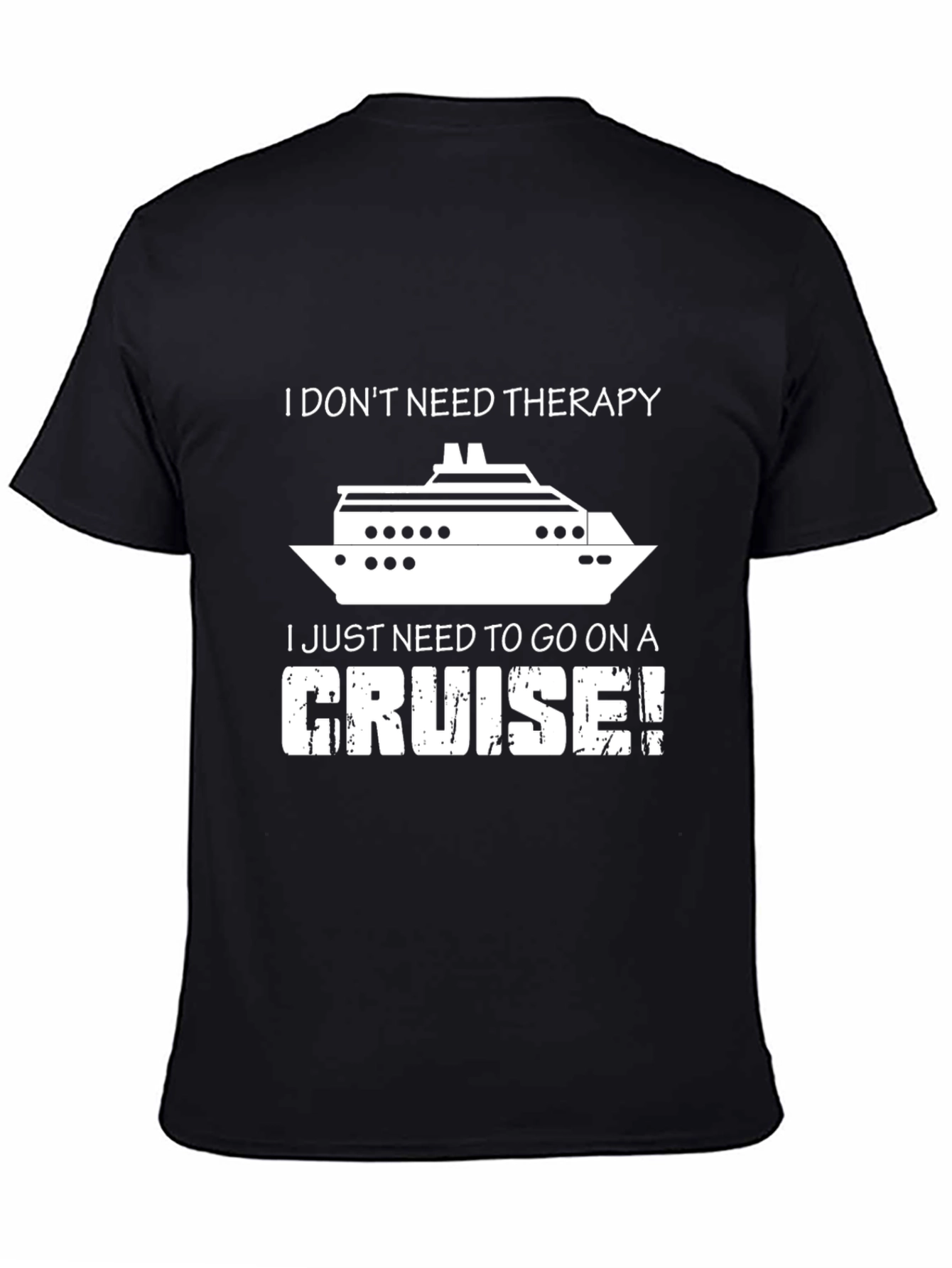 Cruise Therapy T-Shirt - Funny Vacation Tee