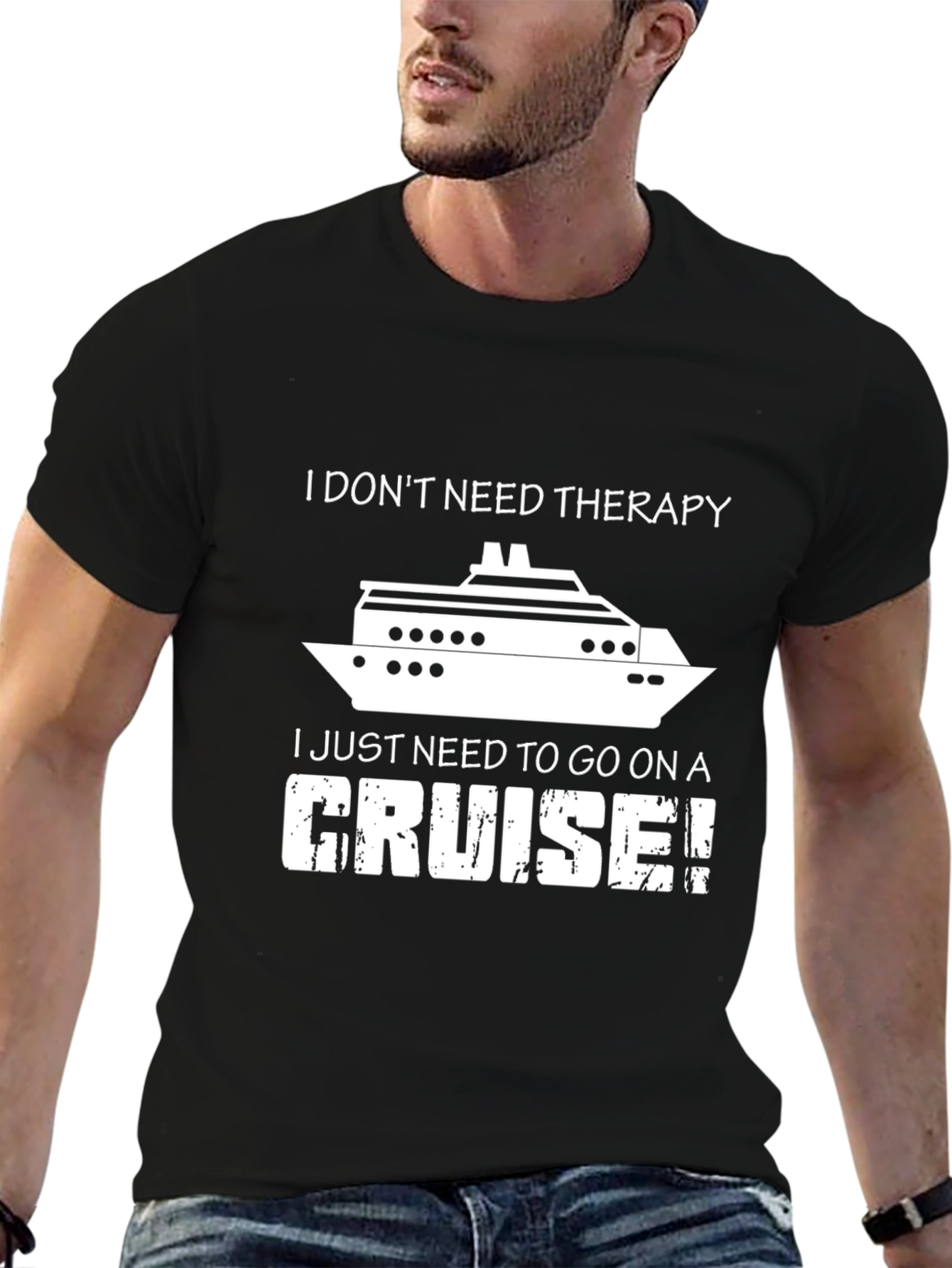 Cruise Therapy T-Shirt - Funny Vacation Tee
