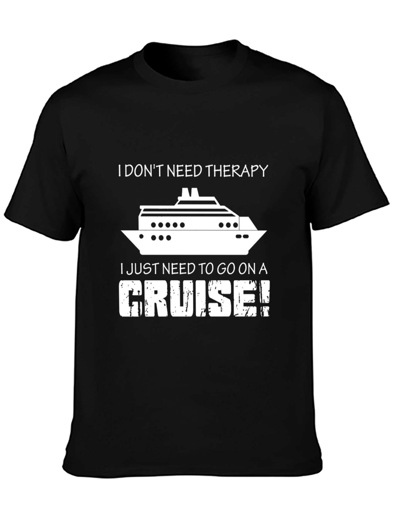 Cruise Therapy T-Shirt - Funny Vacation Tee