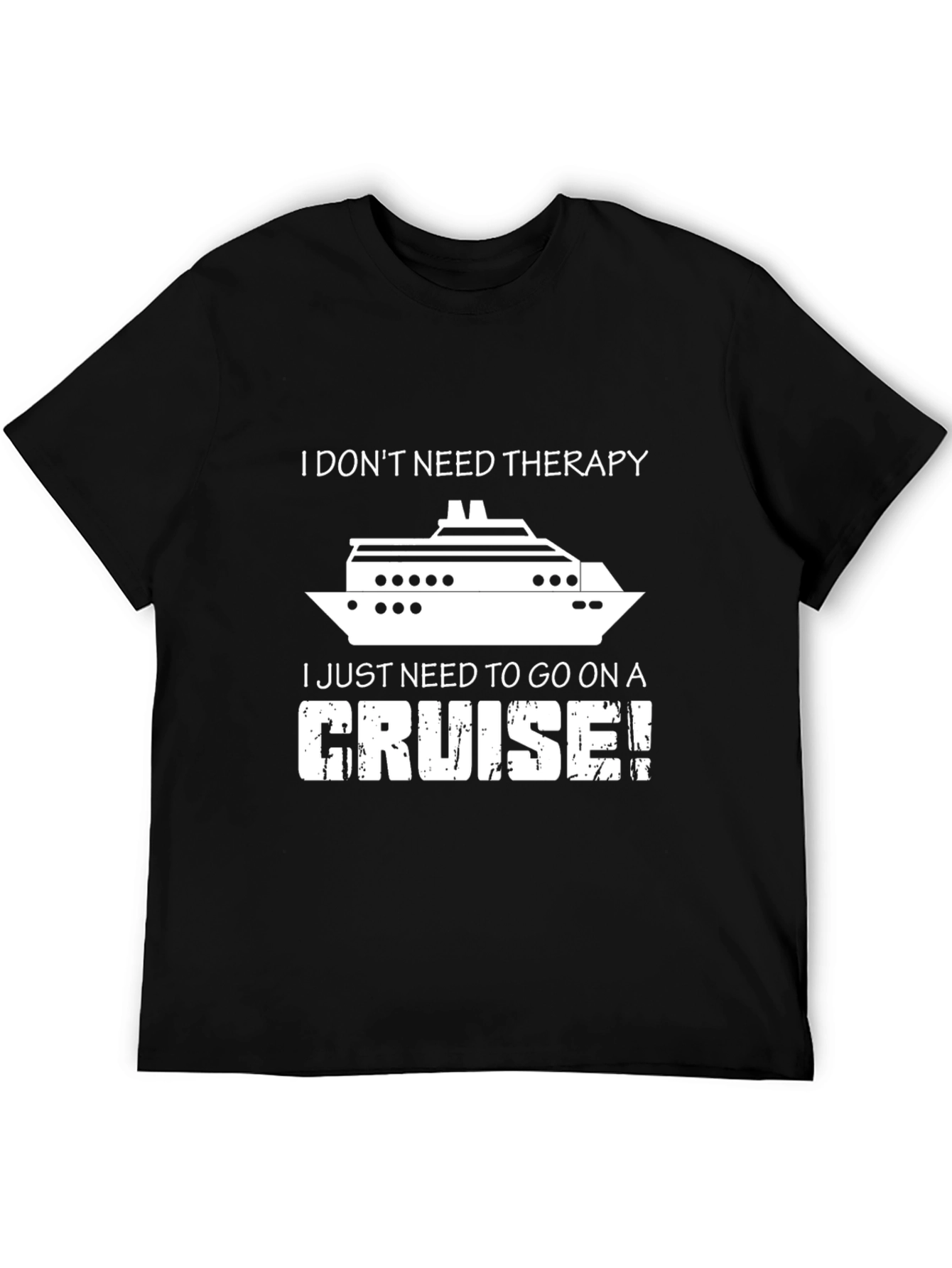 Cruise Therapy T-Shirt - Funny Vacation Tee