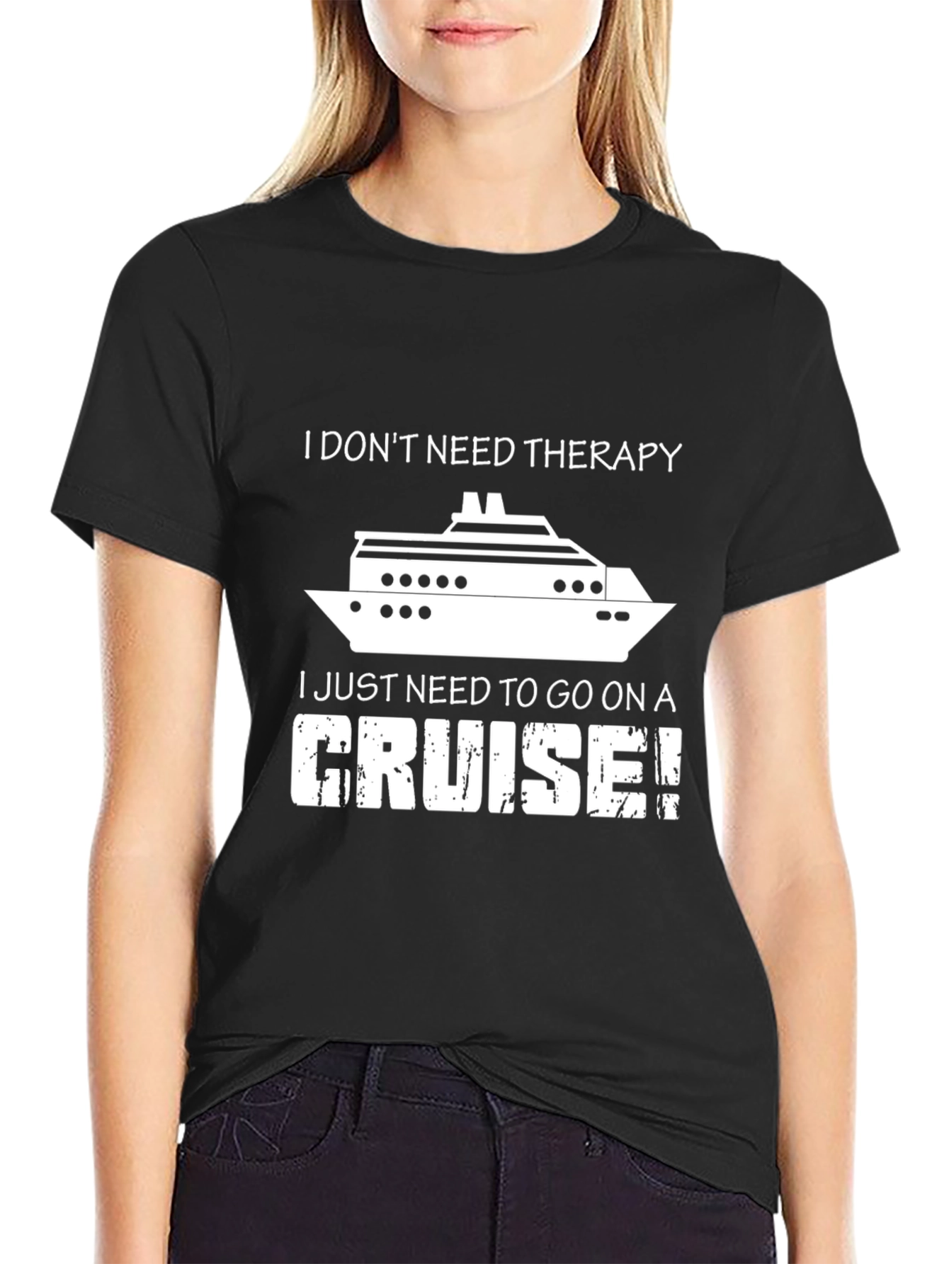 Cruise Therapy T-Shirt - Funny Vacation Tee