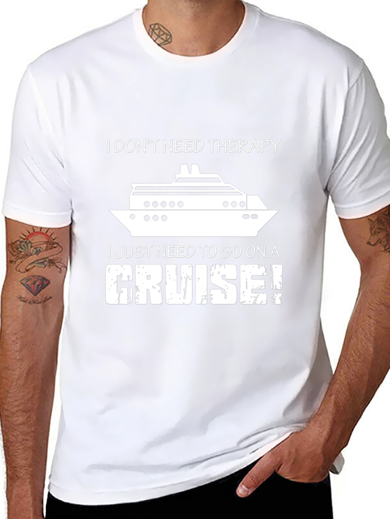 Cruise Therapy T-Shirt - Funny Vacation Tee