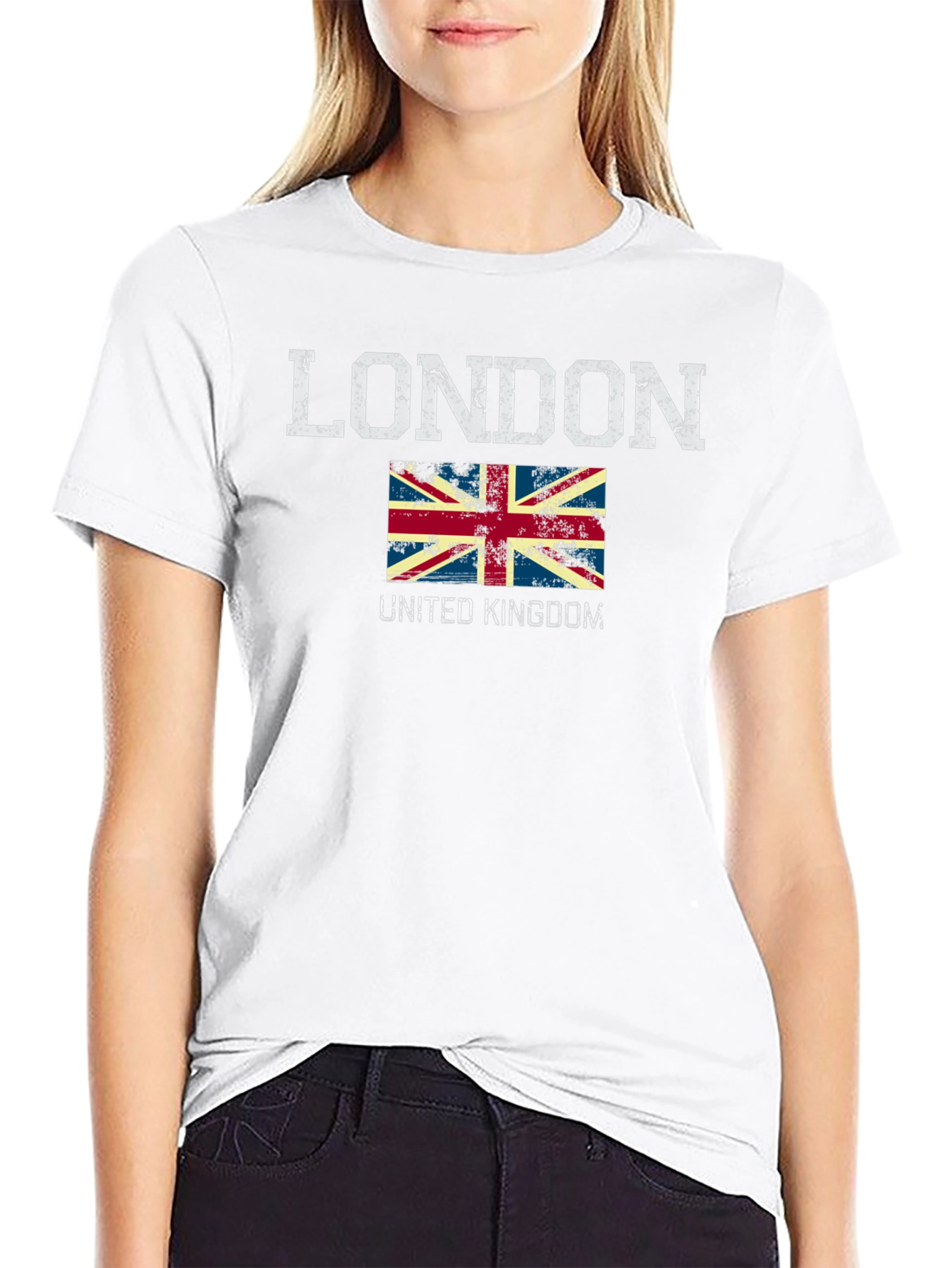 London UK Flag Distressed T-Shirt