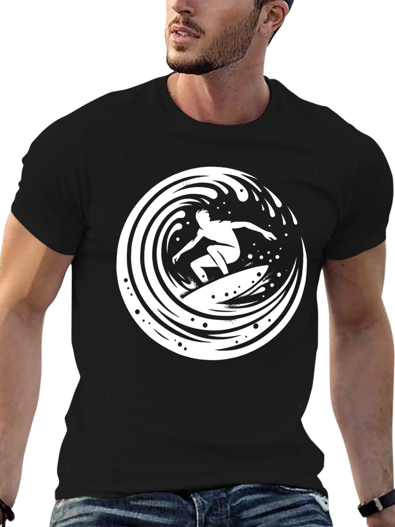 Surfer Graphic Tee - Ride the Wave in Style!