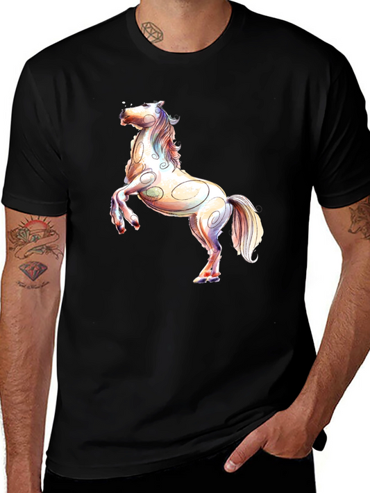 Horse Graphic Black T-Shirt
