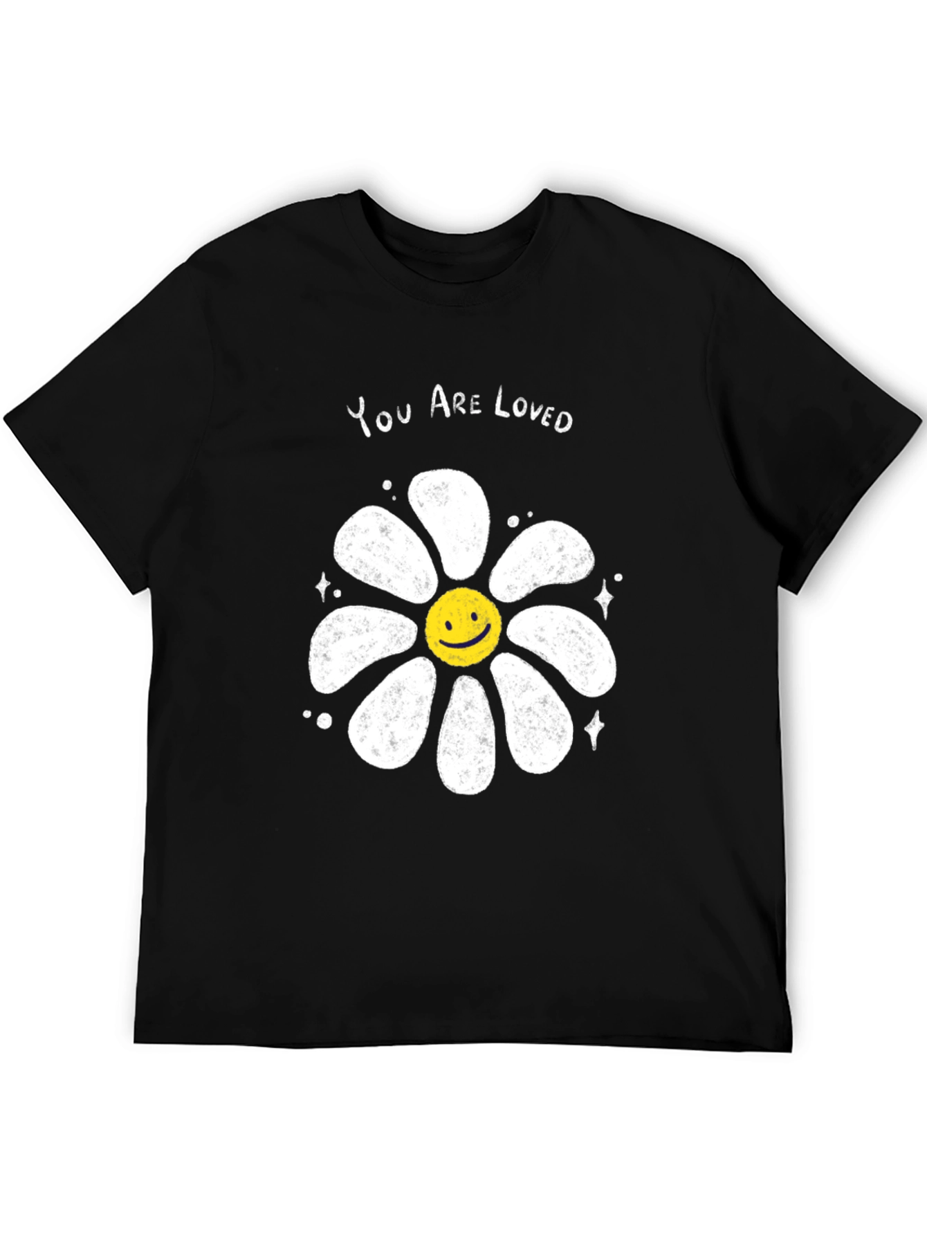 You Are Loved Graphic Tee - Smiley Flower