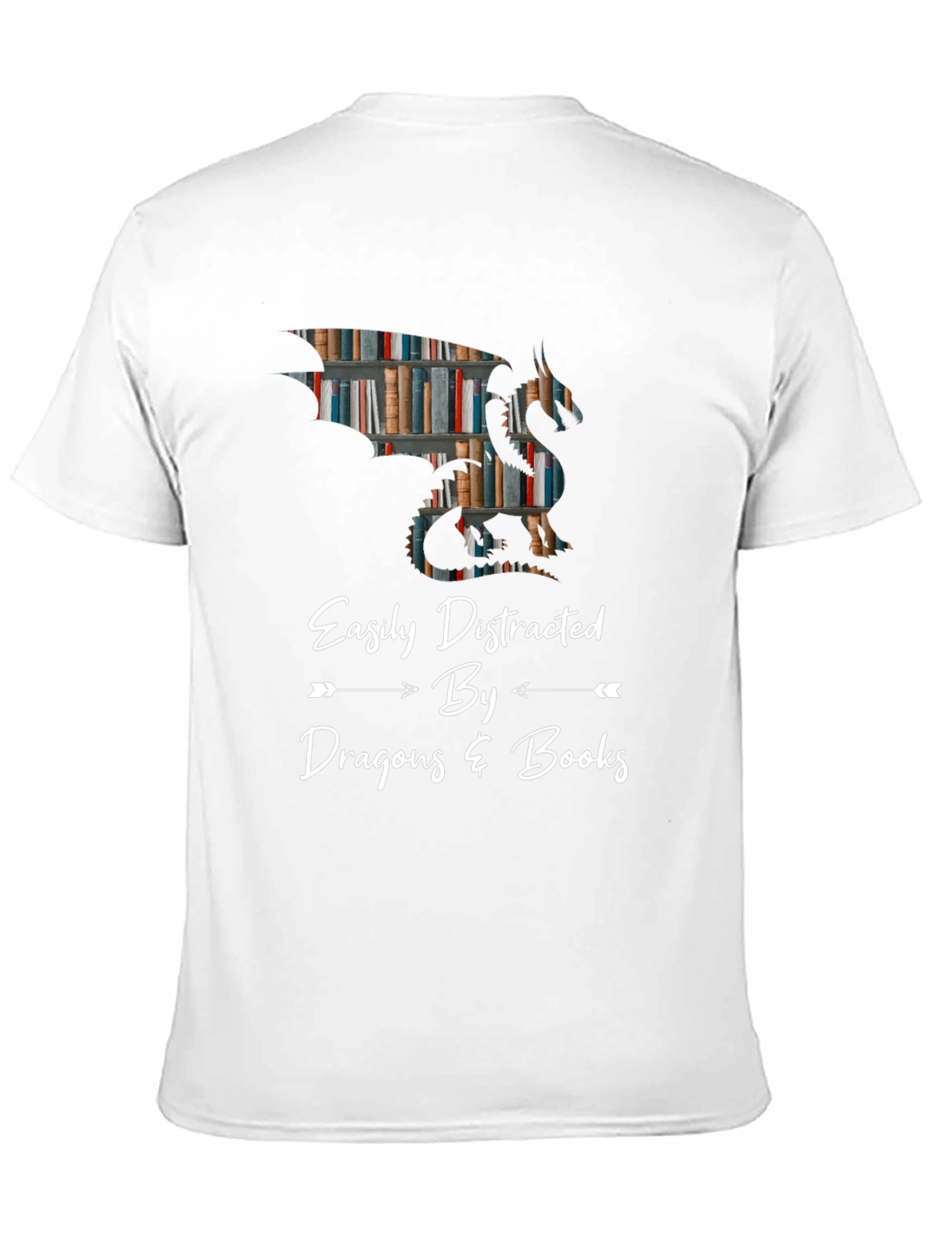 Easily Distracted By Dragons & Books T-Shirt