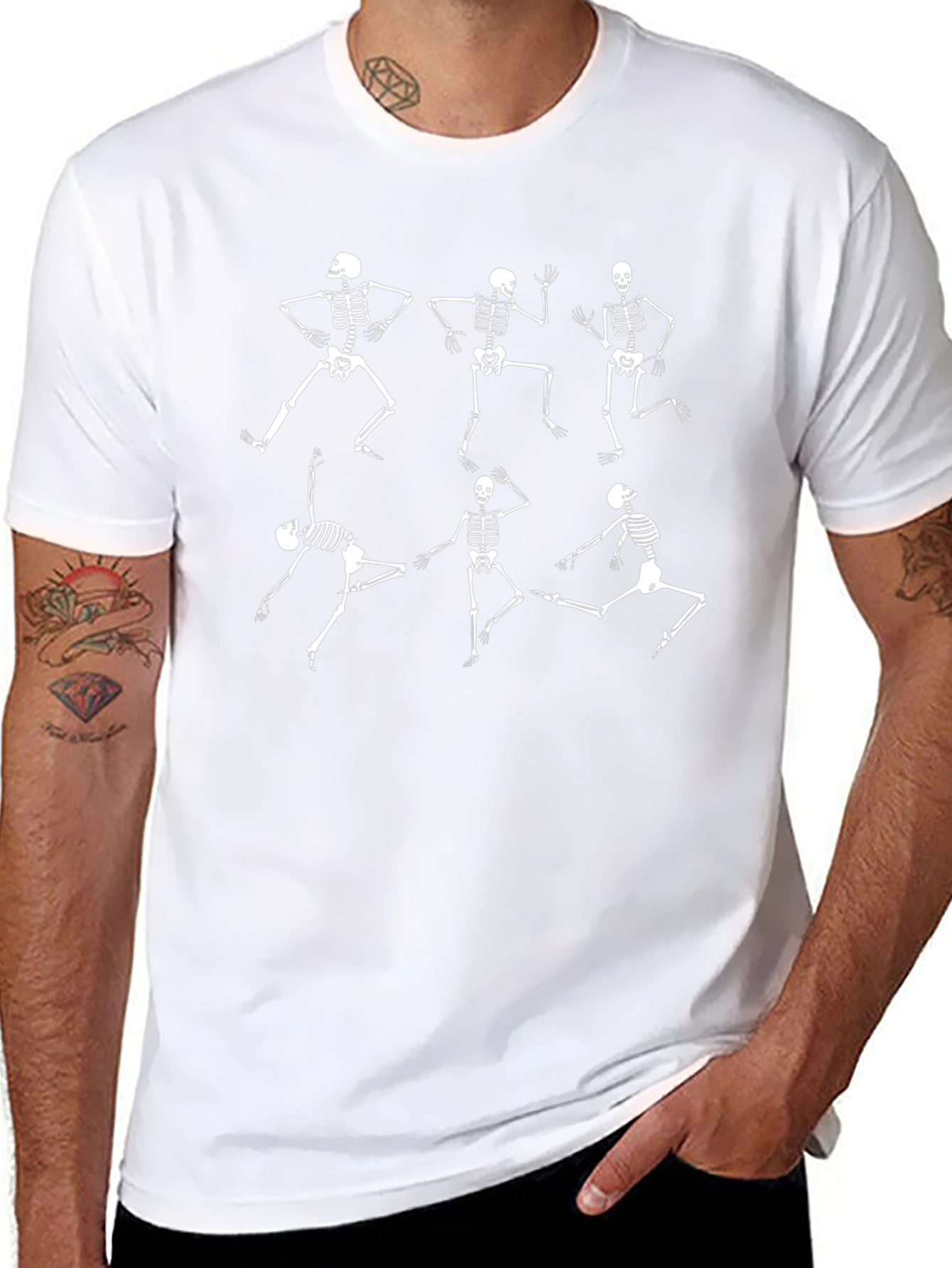 Dancing Skeletons Black T-Shirt