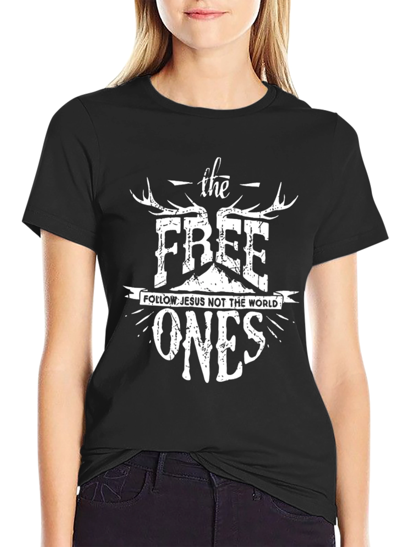 The Free Ones Christian T-Shirt - Follow Jesus