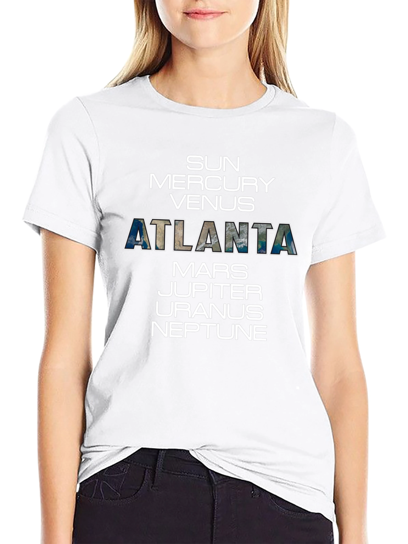 Atlanta Planet T-Shirt Solar System Tee