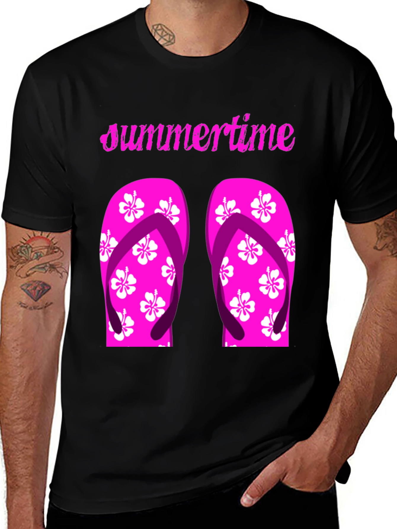 Summertime Flip Flop Graphic Tee