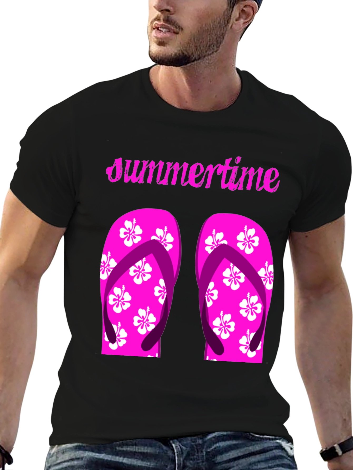 Summertime Flip Flop Graphic Tee