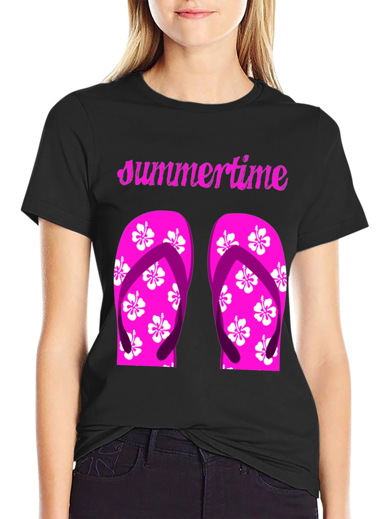 Summertime Flip Flop Graphic Tee