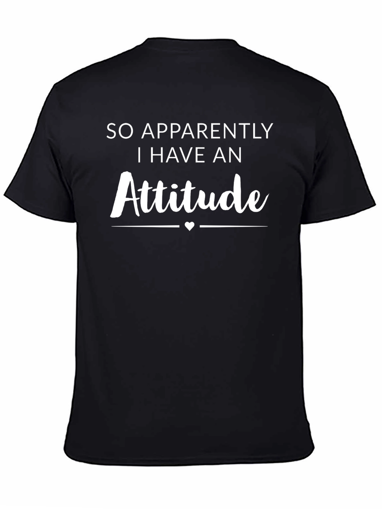 Attitude Graphic T-Shirt - Black