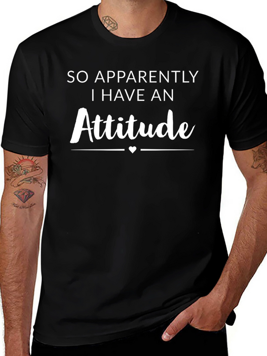 Attitude Graphic T-Shirt - Black