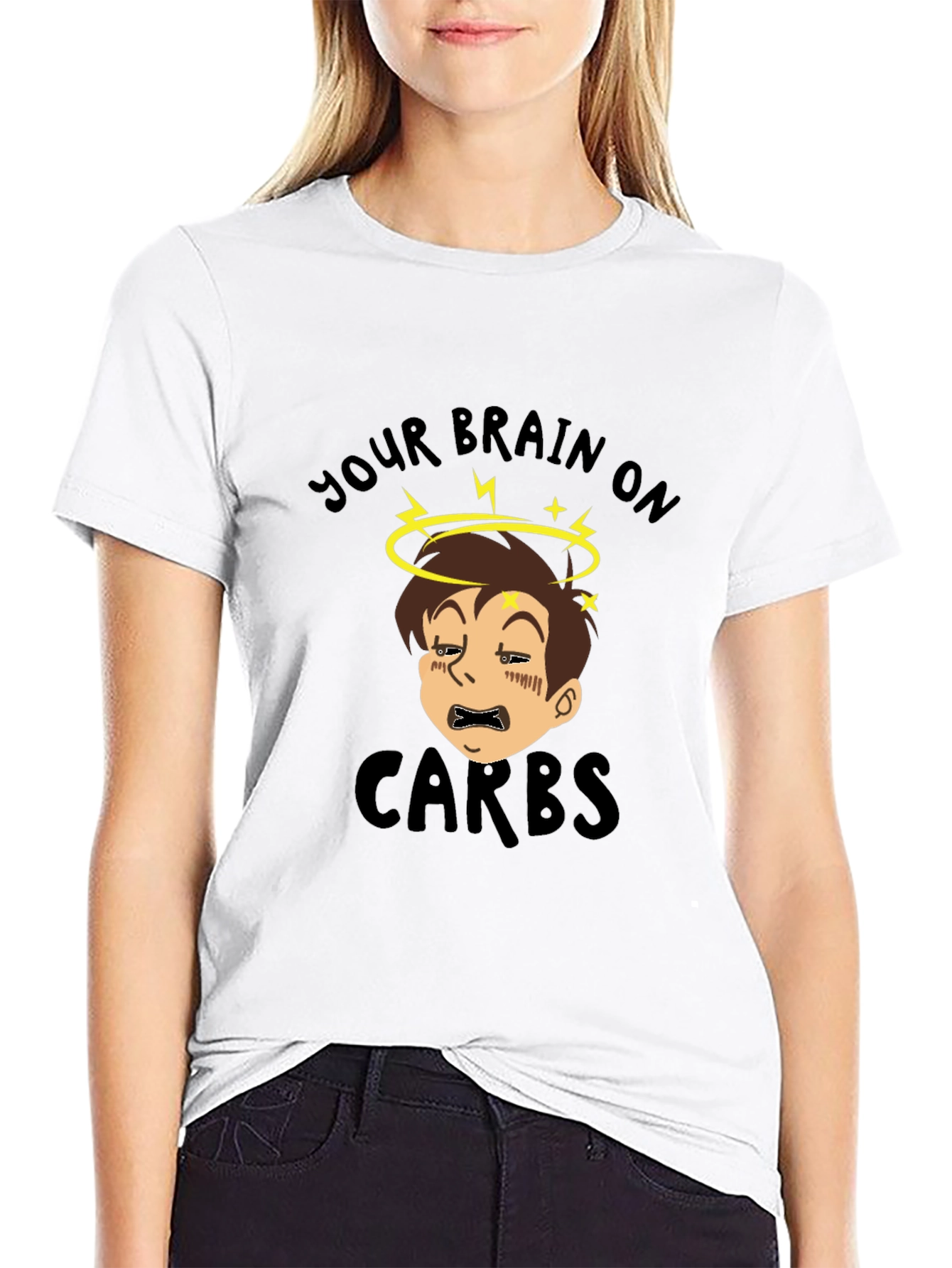 Your Brain on Carbs Funny Graphic T-Shirt