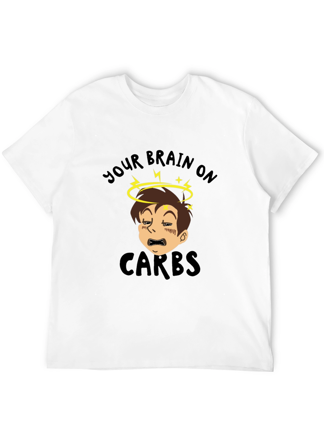 Your Brain on Carbs Funny Graphic T-Shirt