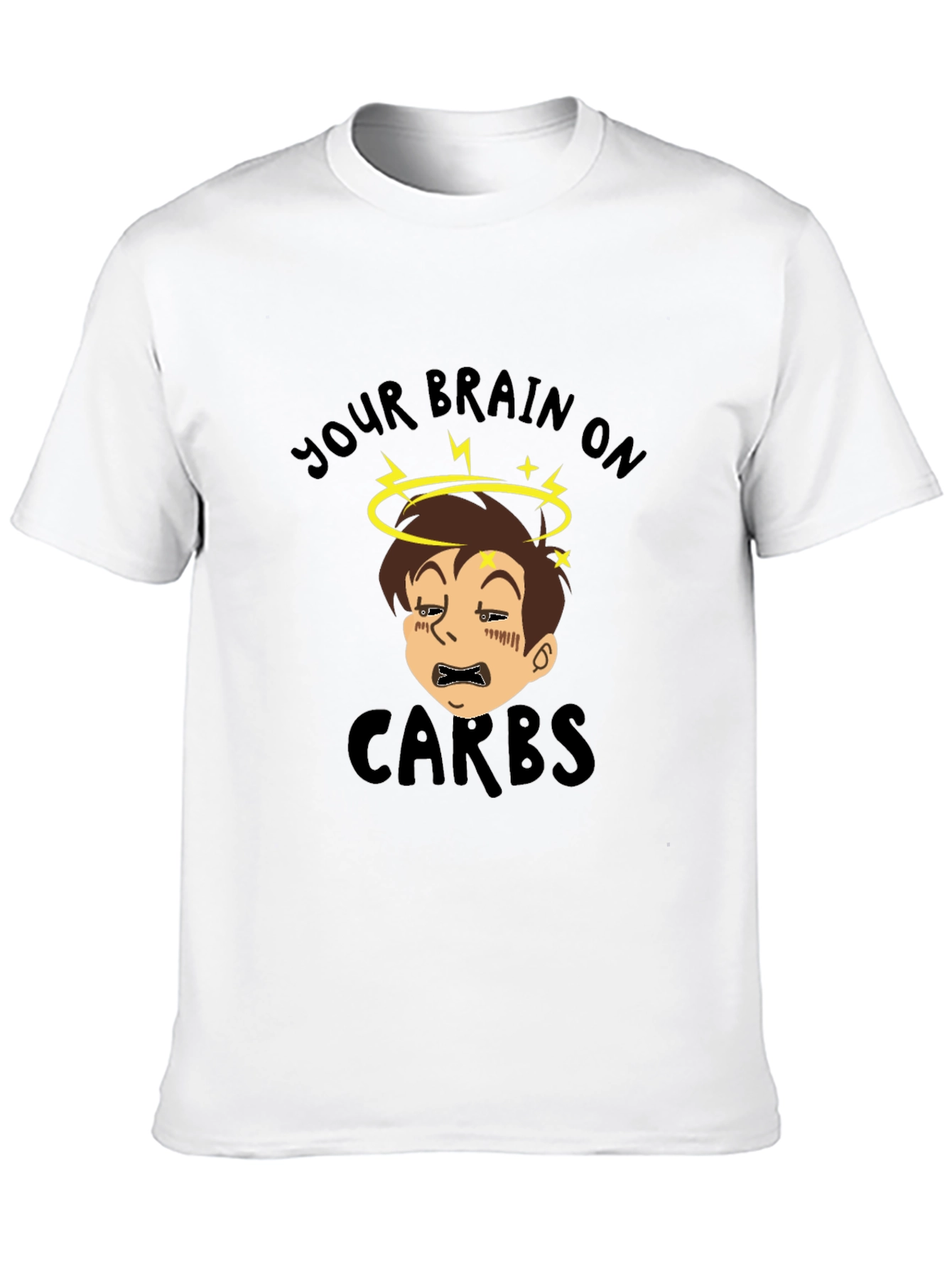 Your Brain on Carbs Funny Graphic T-Shirt