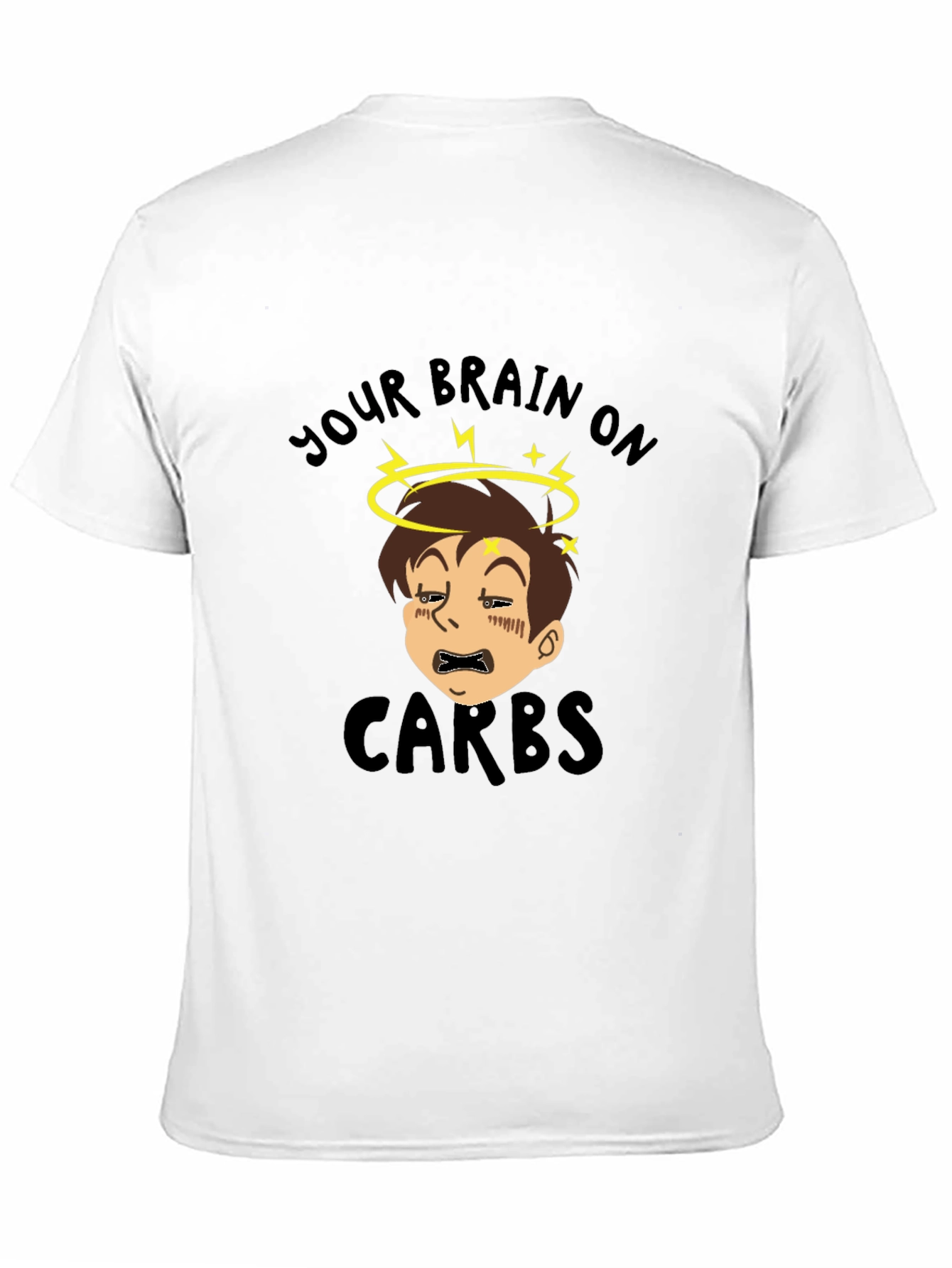 Your Brain on Carbs Funny Graphic T-Shirt