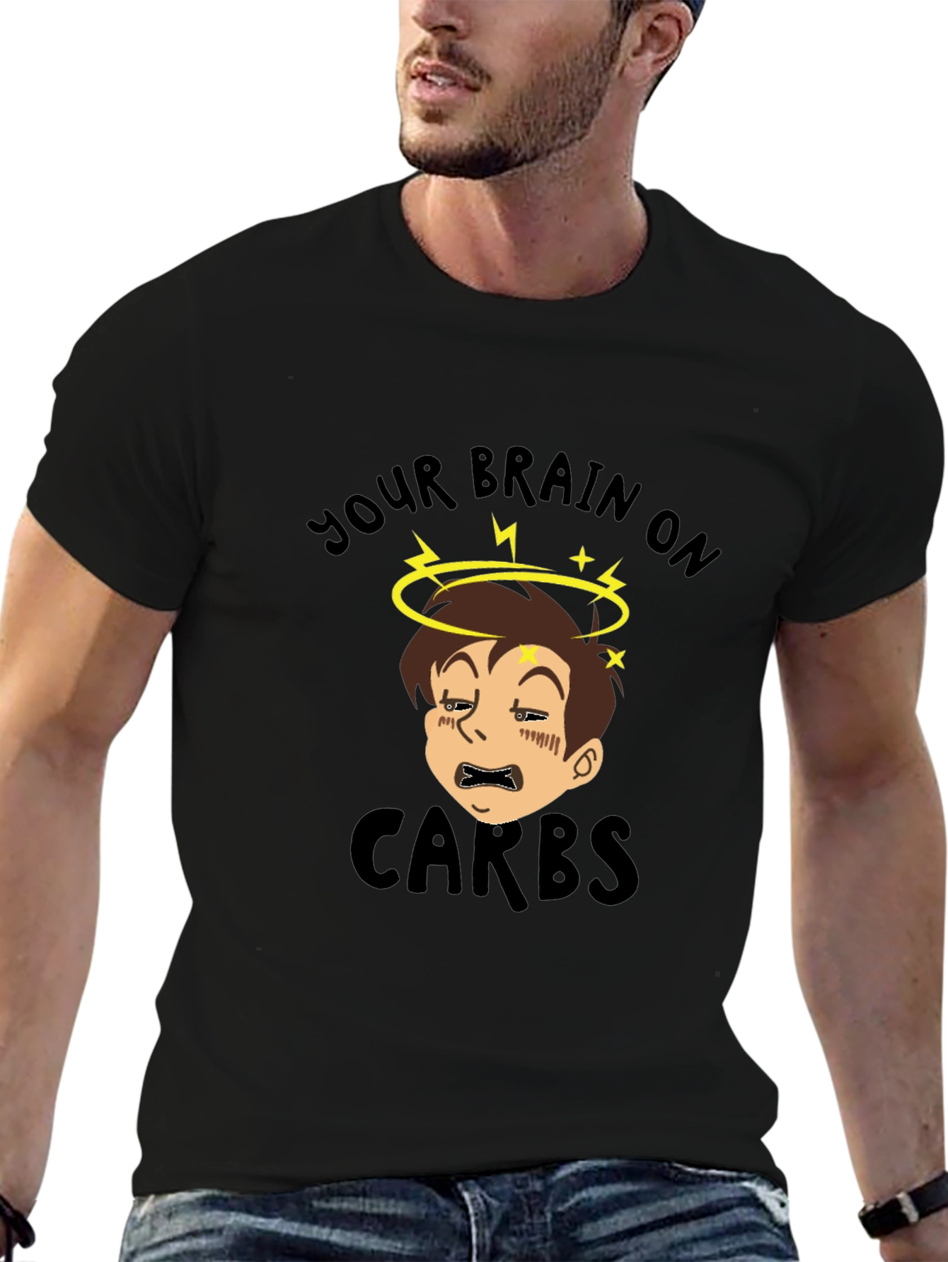 Your Brain on Carbs Funny Graphic T-Shirt